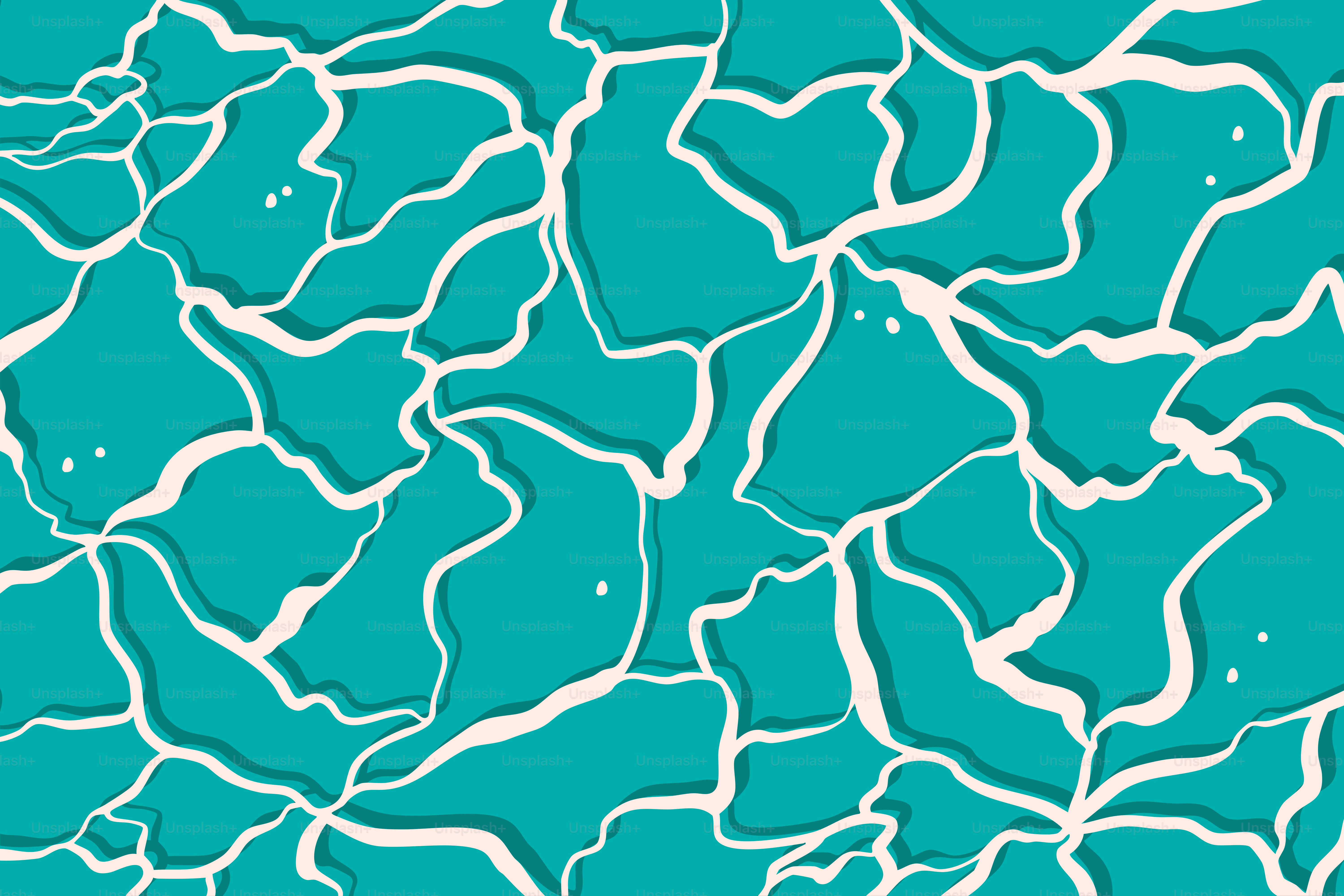 Water's reflections create an abstract pattern.