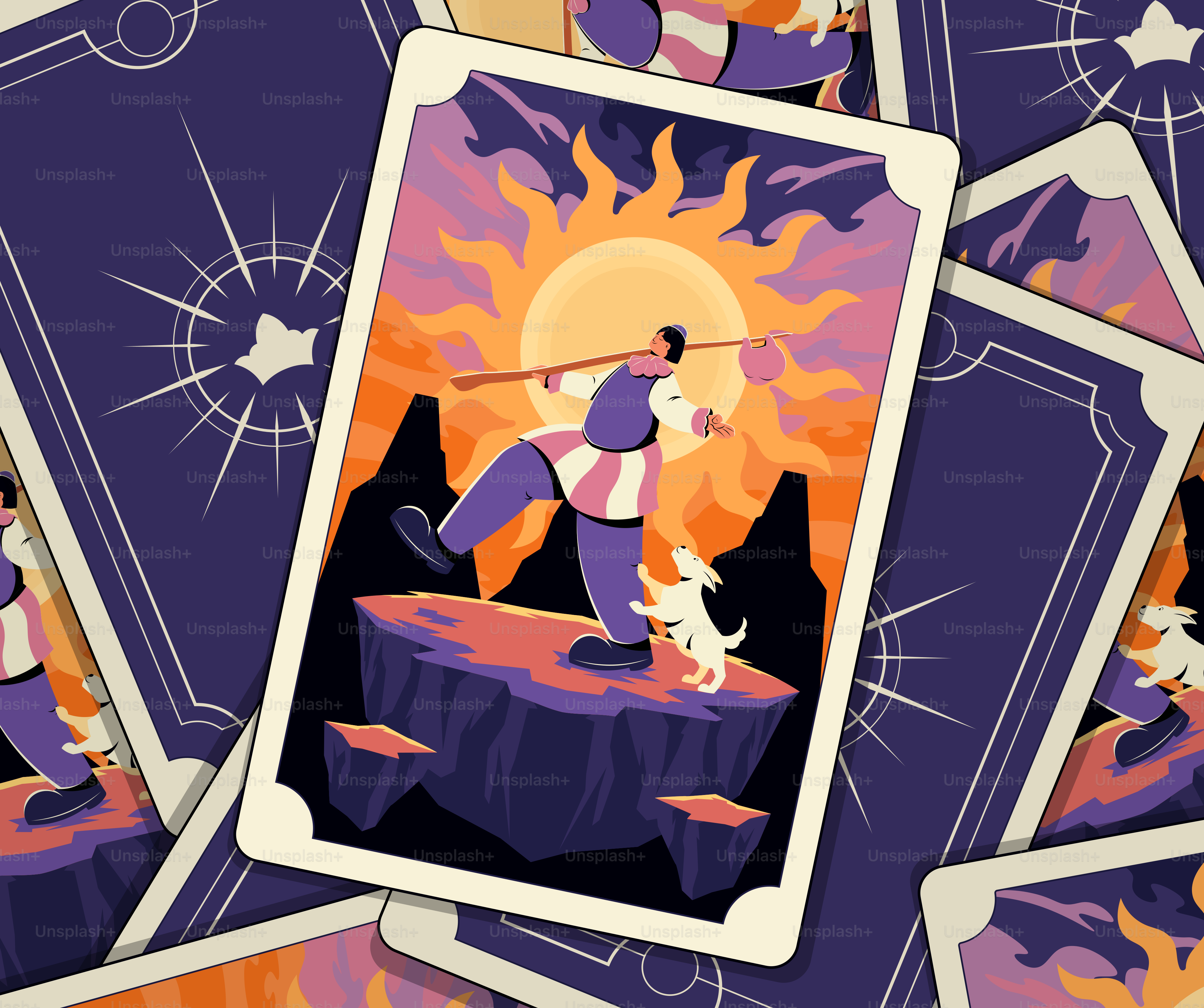 The fool tarot card suggests new beginnings.