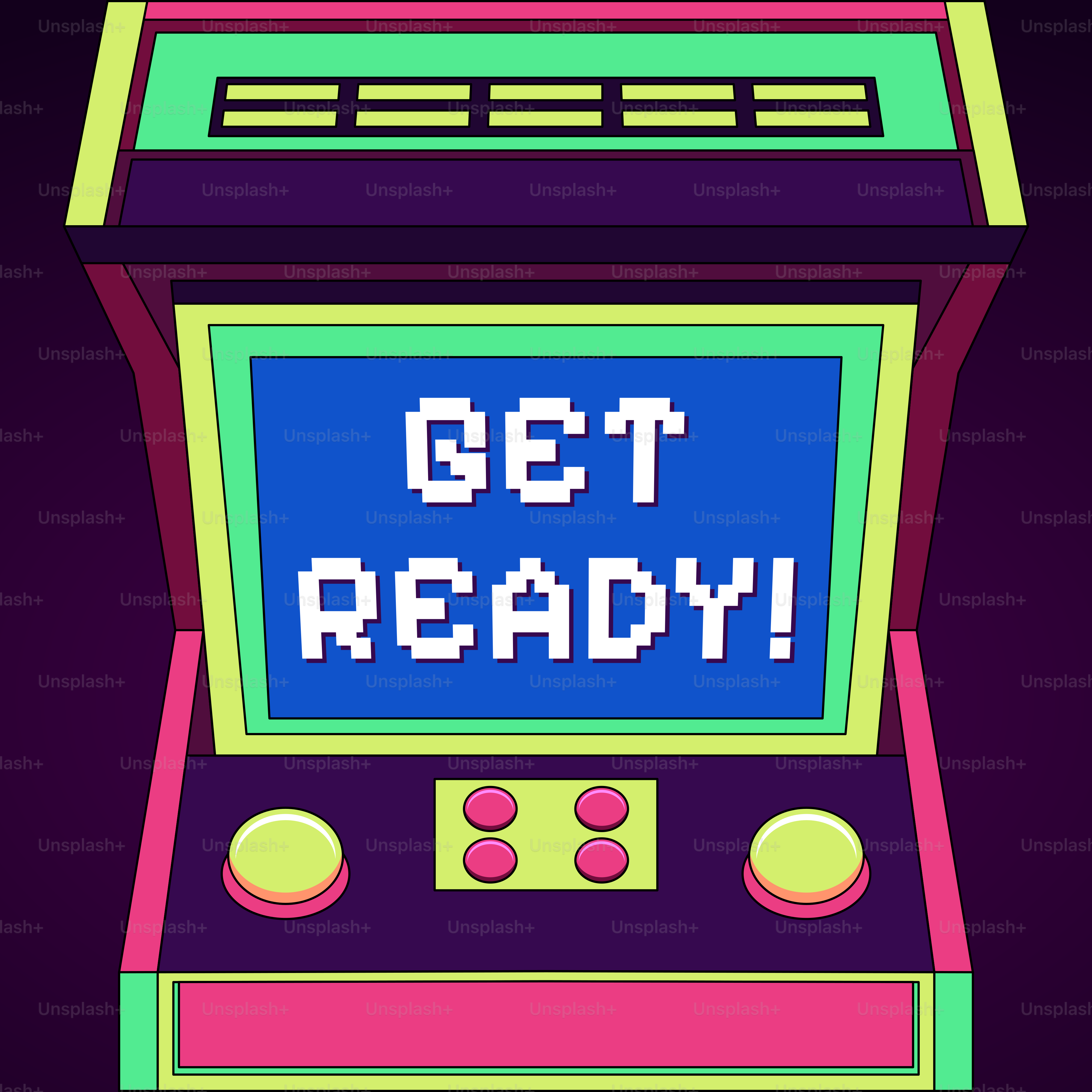 Apprêter! Le jeu d’arcade commence.
