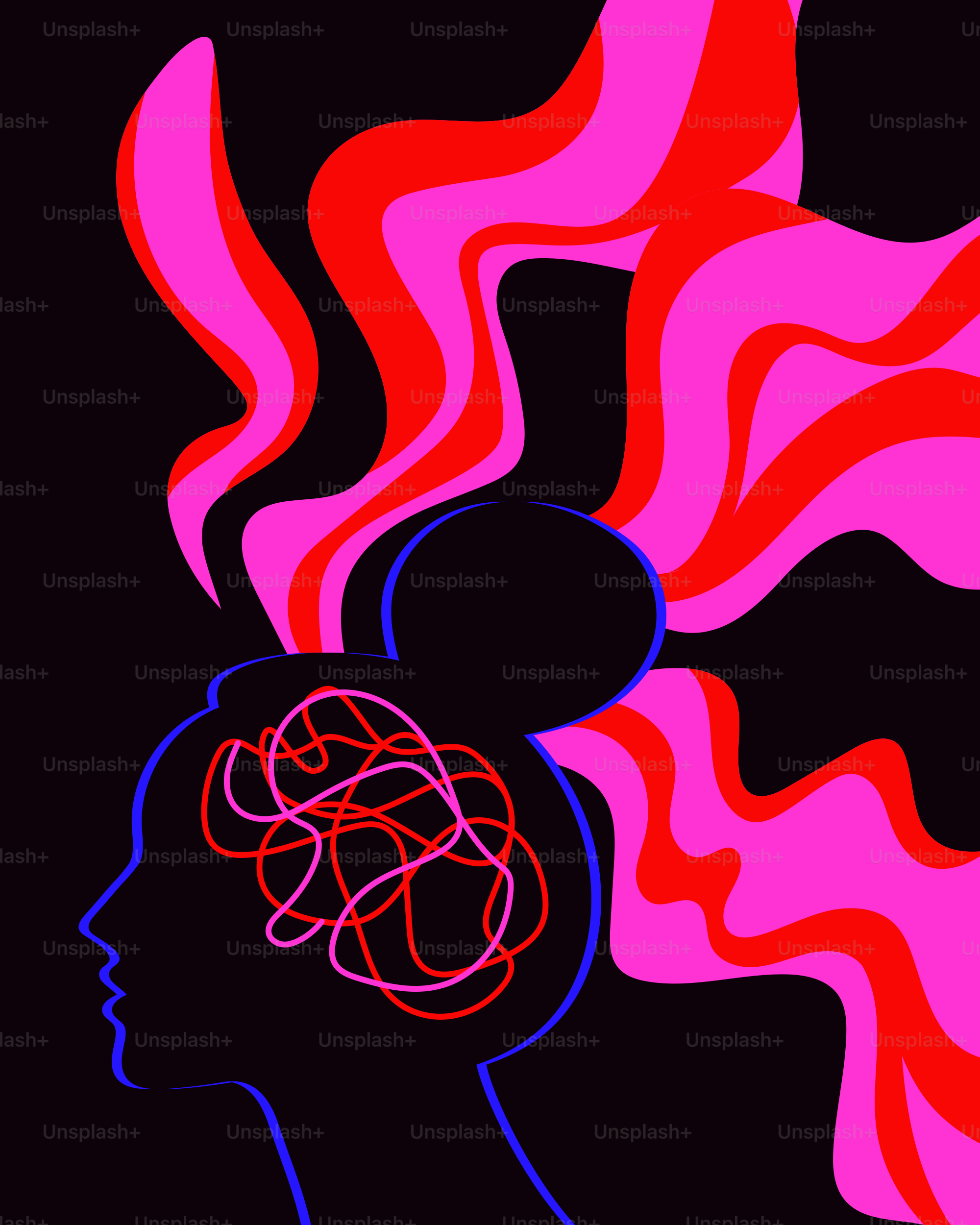 思考が流れる人の心。