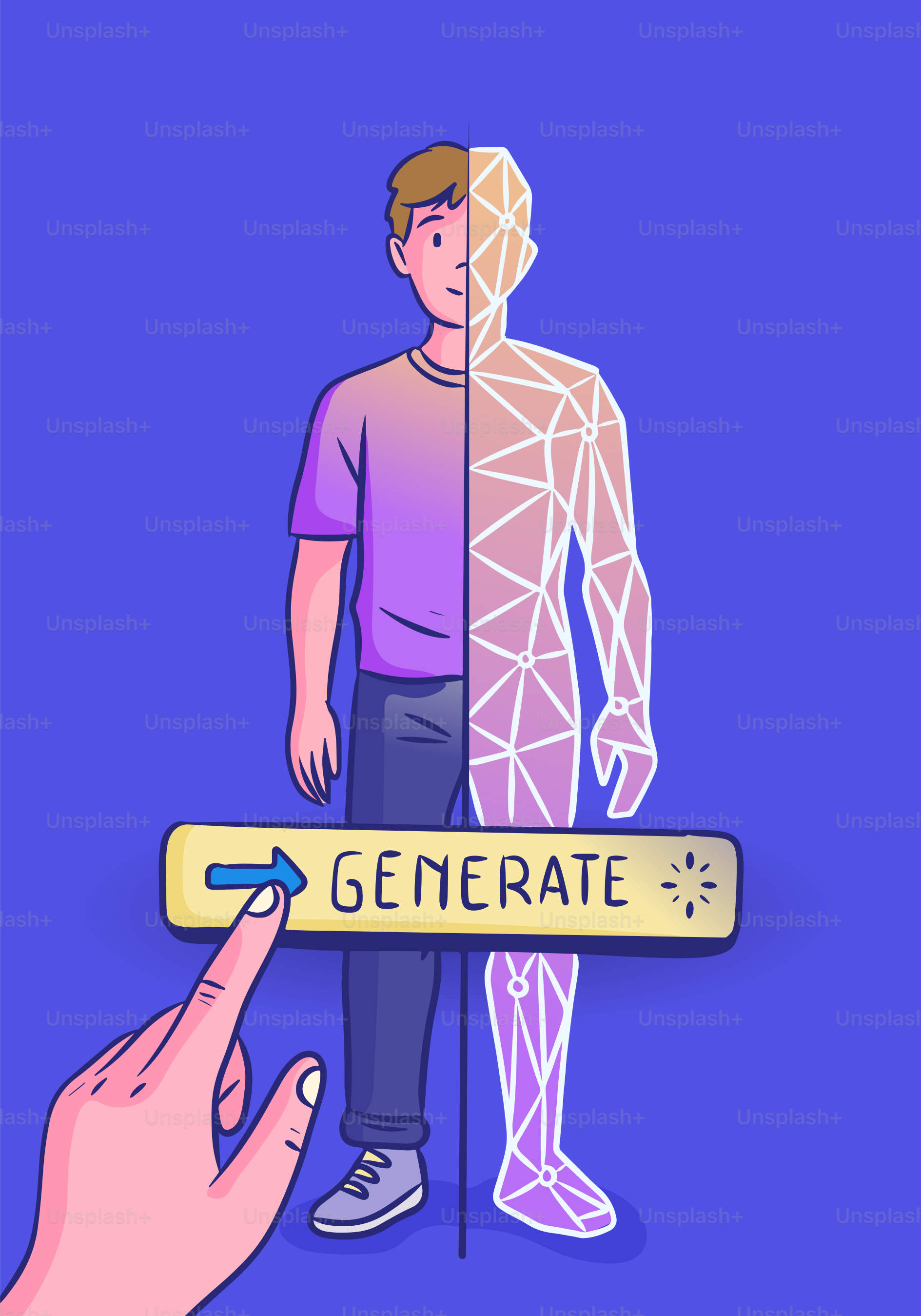 A person is being generated digitally.