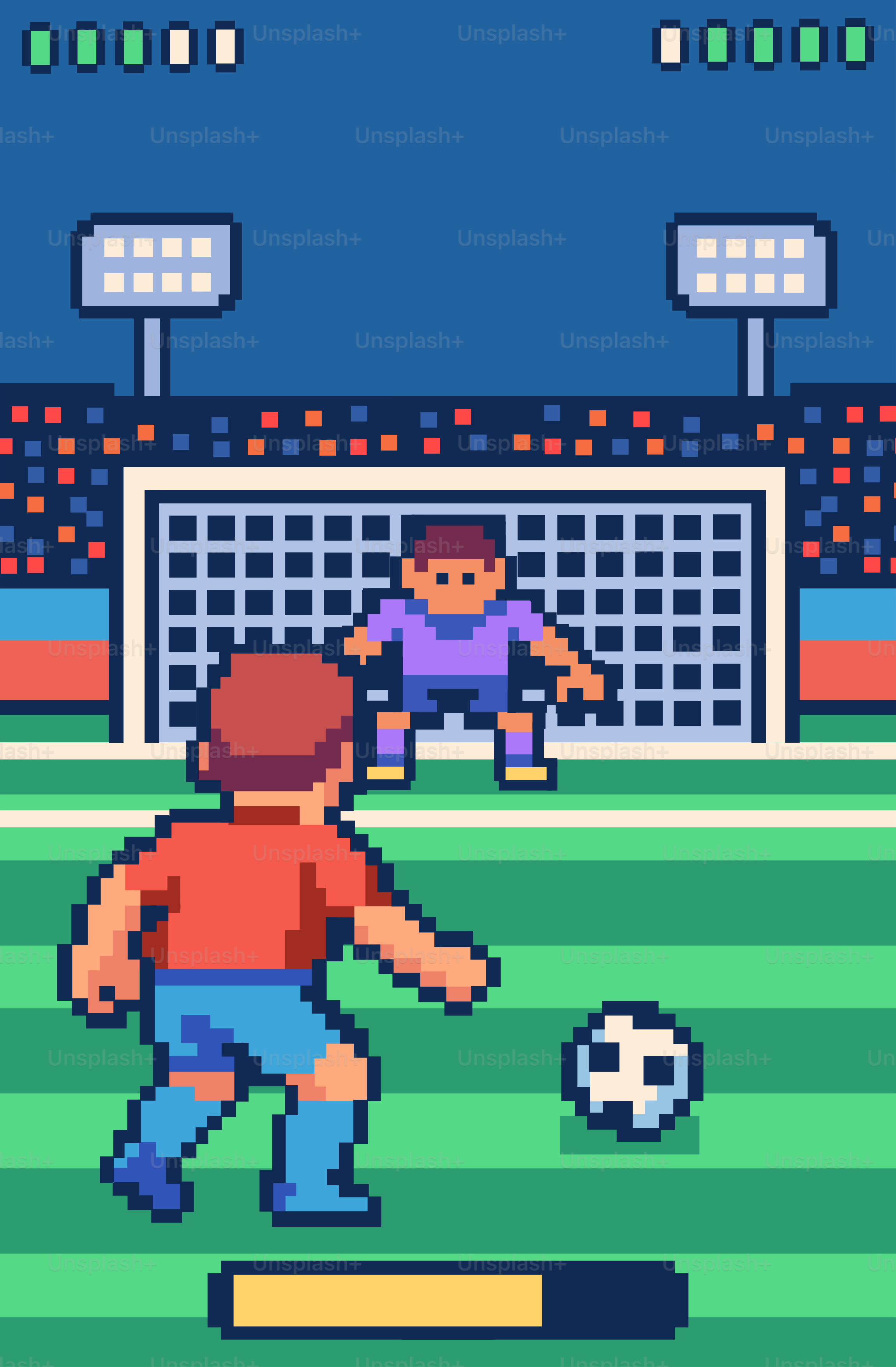 Un jugador de fútbol patea una pelota hacia la portería.