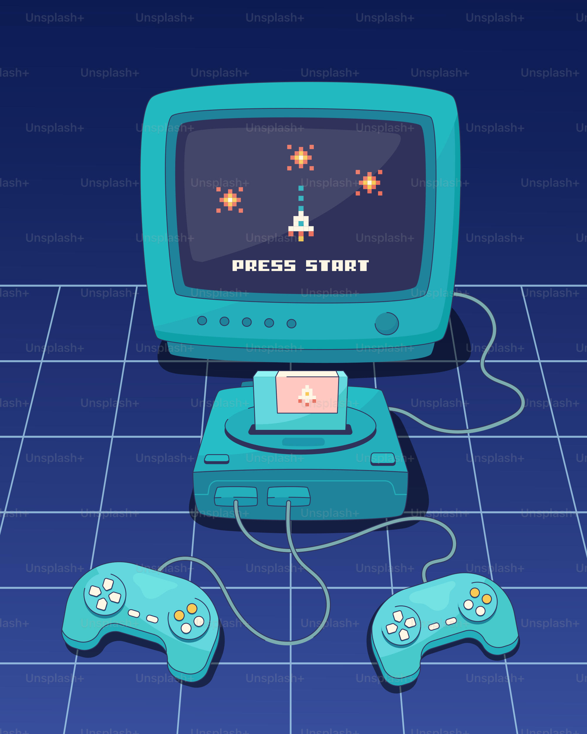 Vintage game console with classic arcade gameplay.