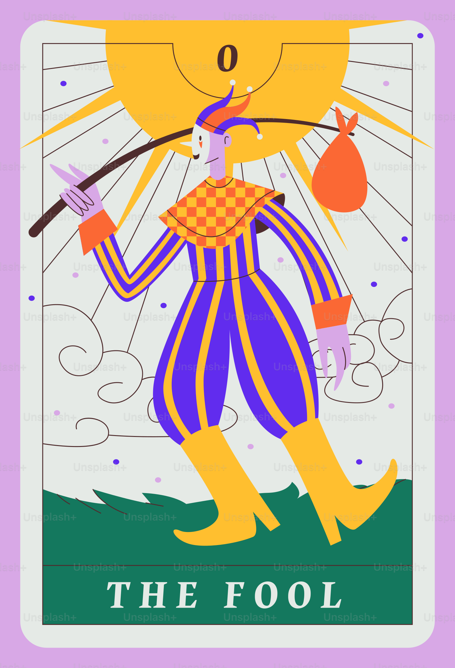 The fool tarot card symbolizes new beginnings and adventure.
