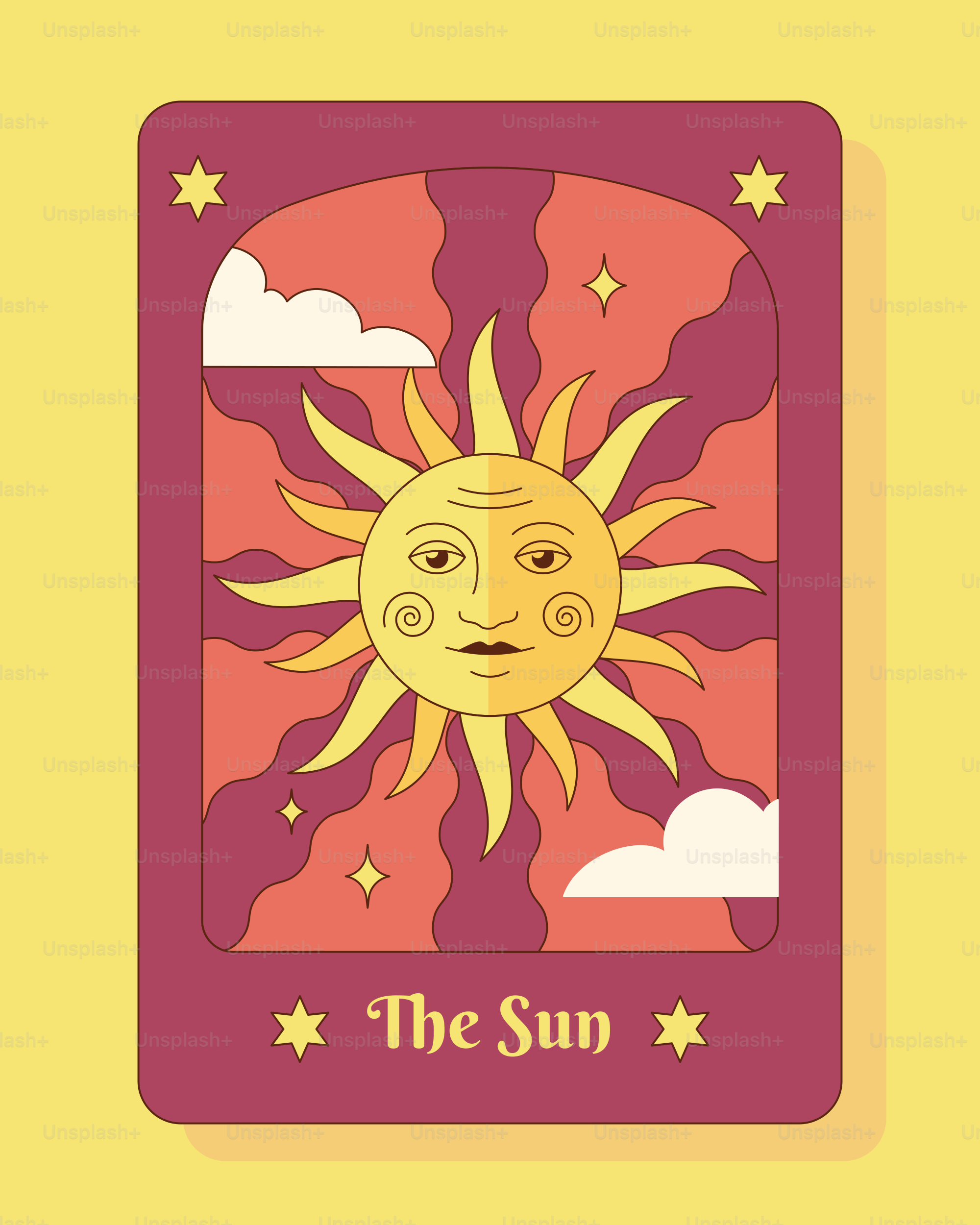 This is the sun tarot card.