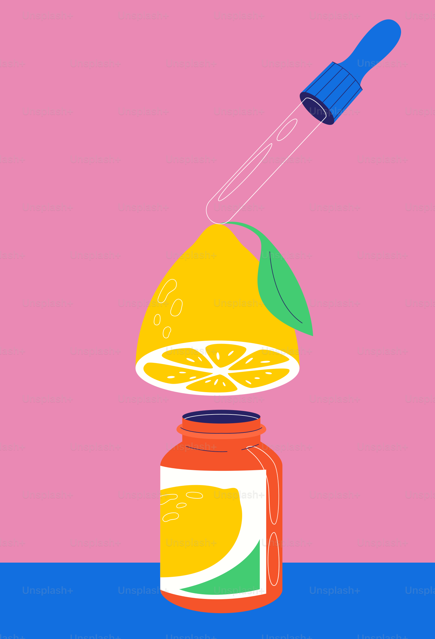Vitamin c is being extracted from a lemon.