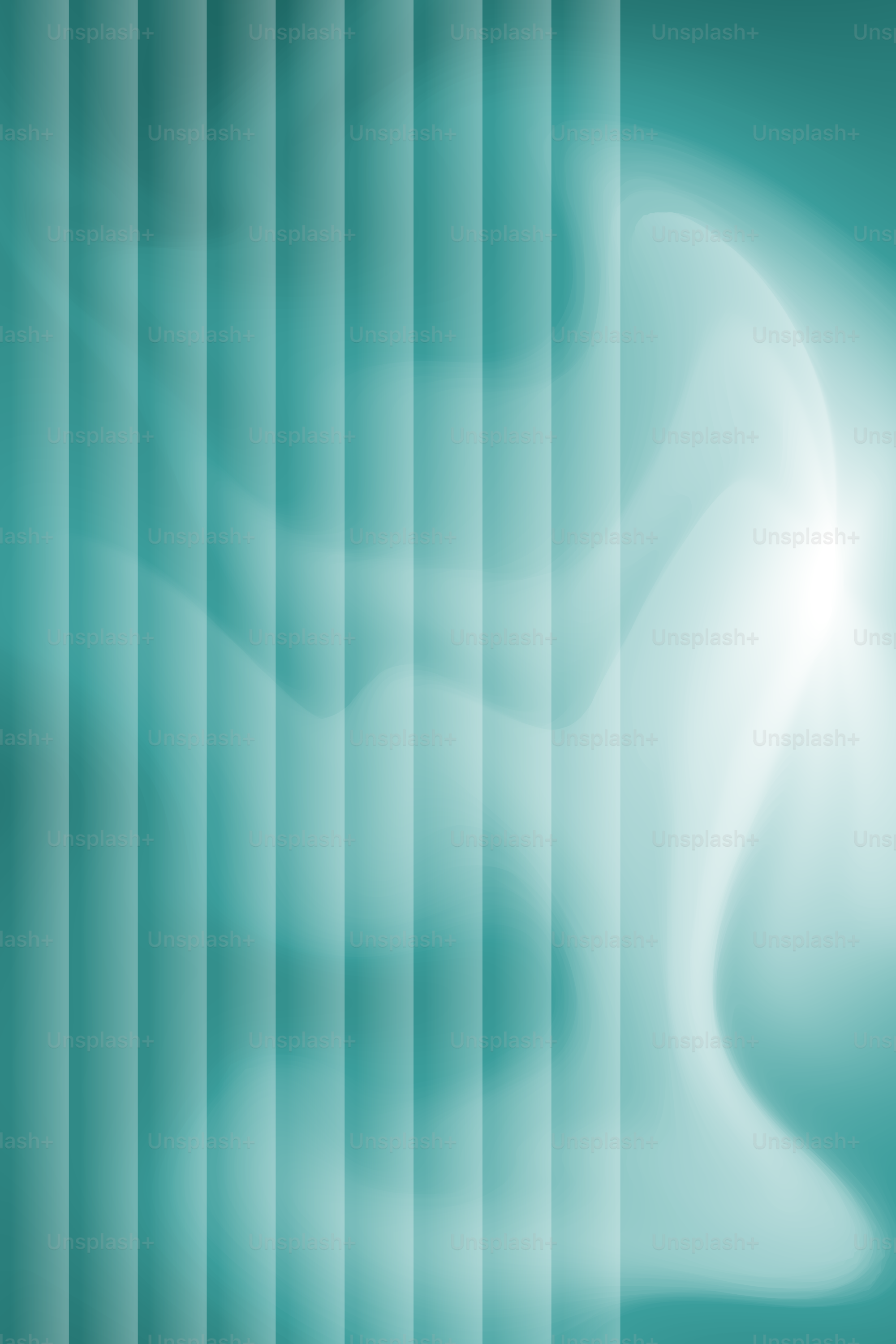 Abstract teal background with vertical lines.