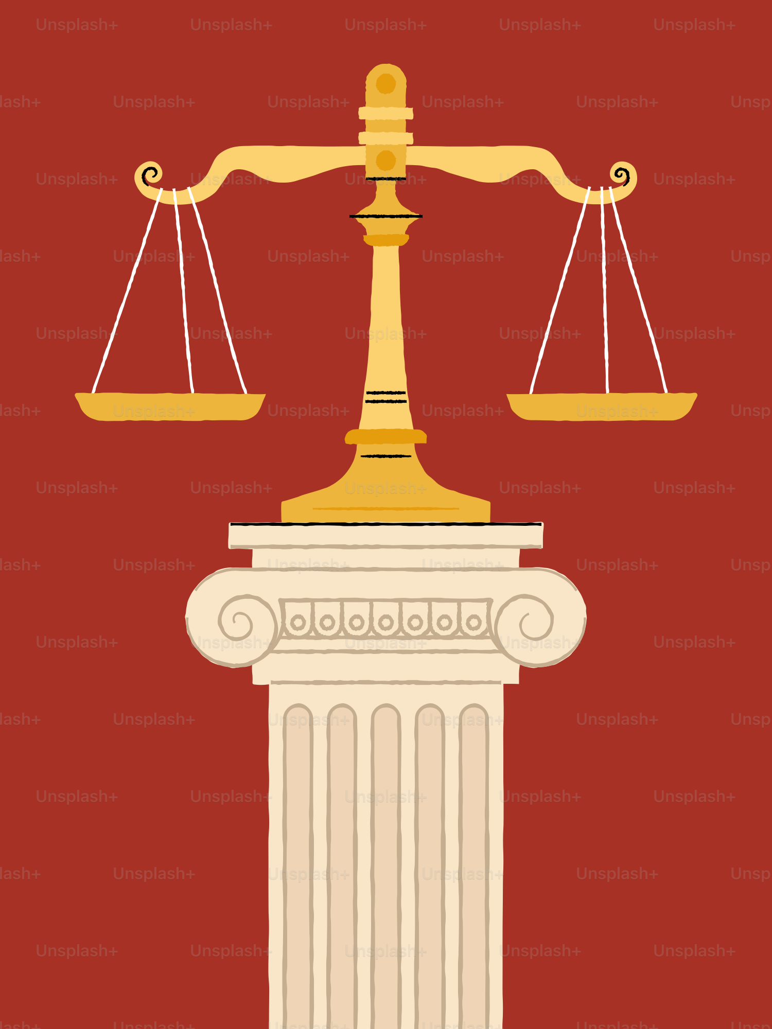 裁判官が正義の天秤を提示しているのです。のベクター – Unsplashの図の画像