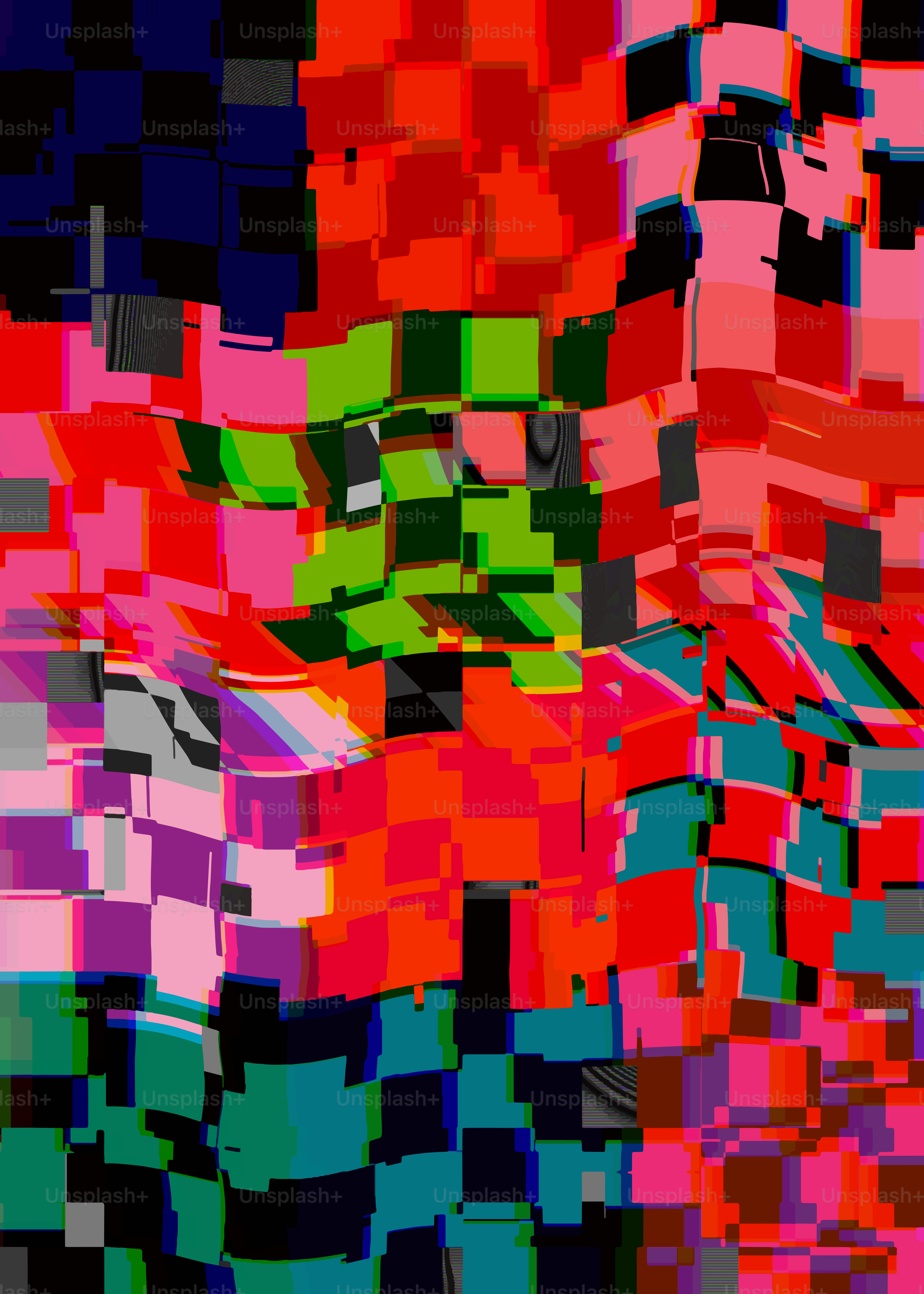 Abstract art with colorful geometric shapes.