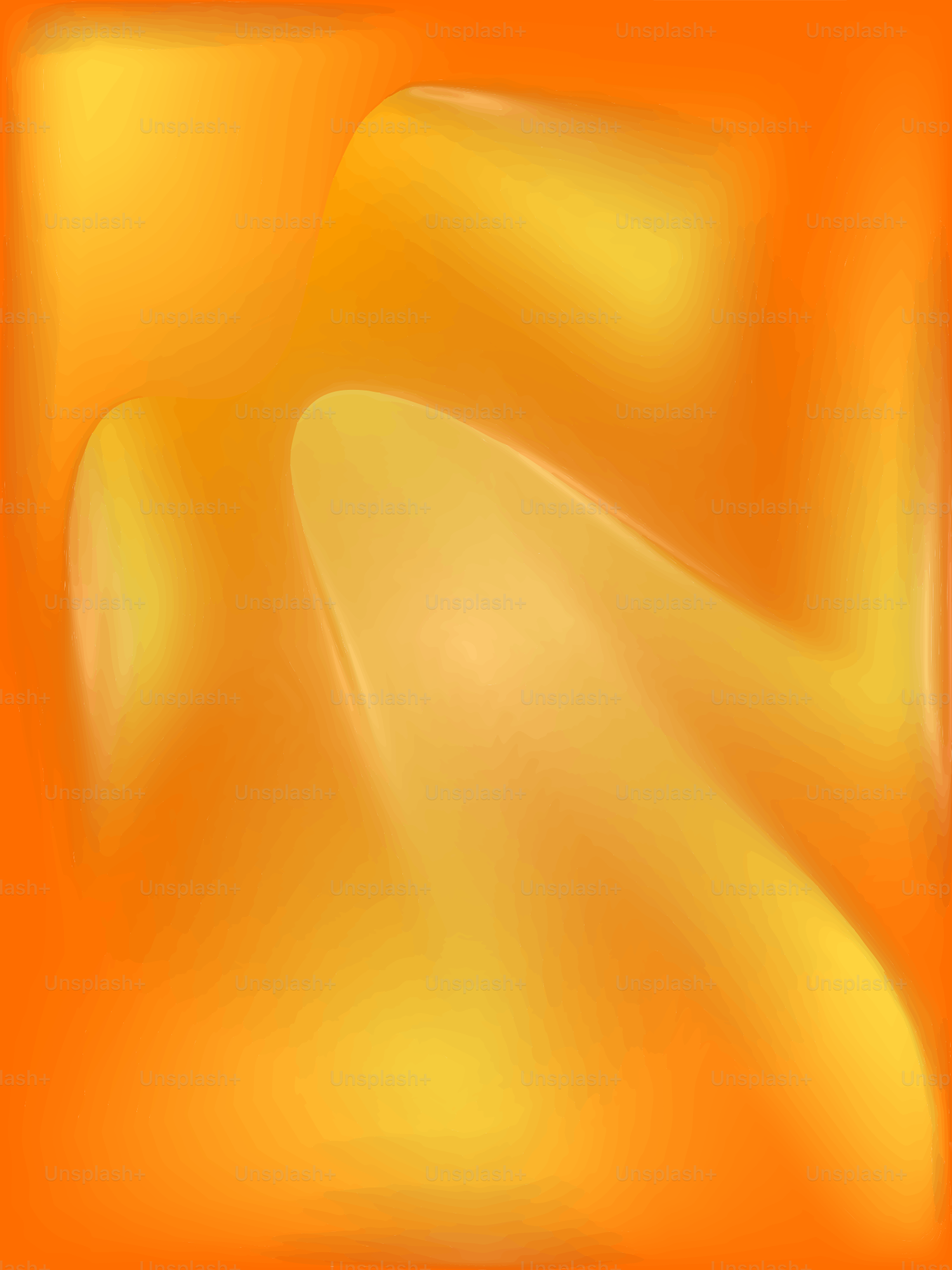 Abstract, warm, and glowing orange and yellow colors.