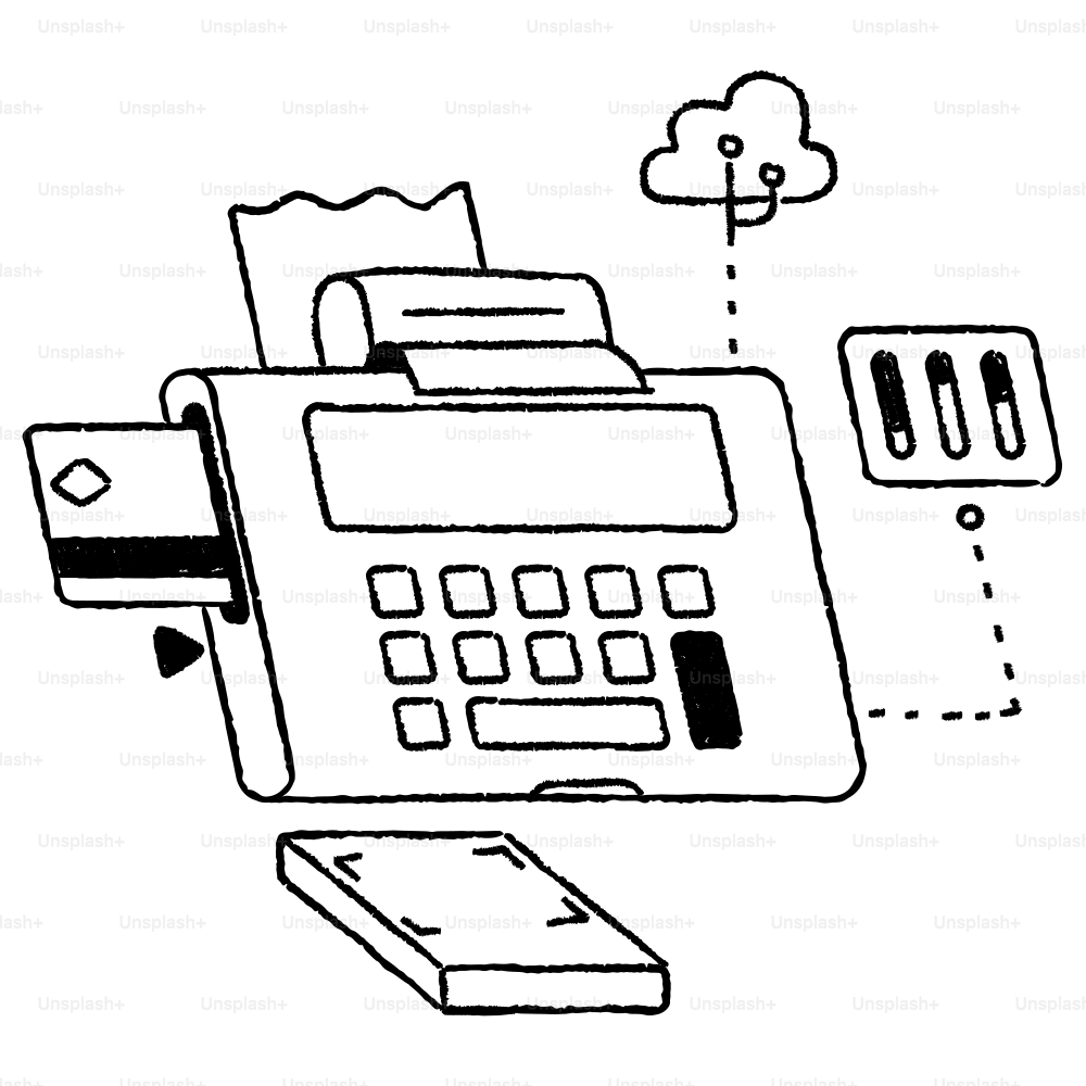 A credit card is being processed at a point of sale.