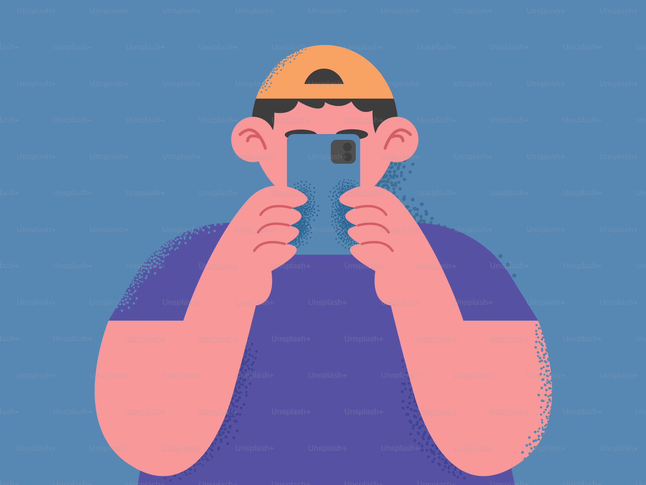 Une personne utilise un smartphone pour prendre une photo.