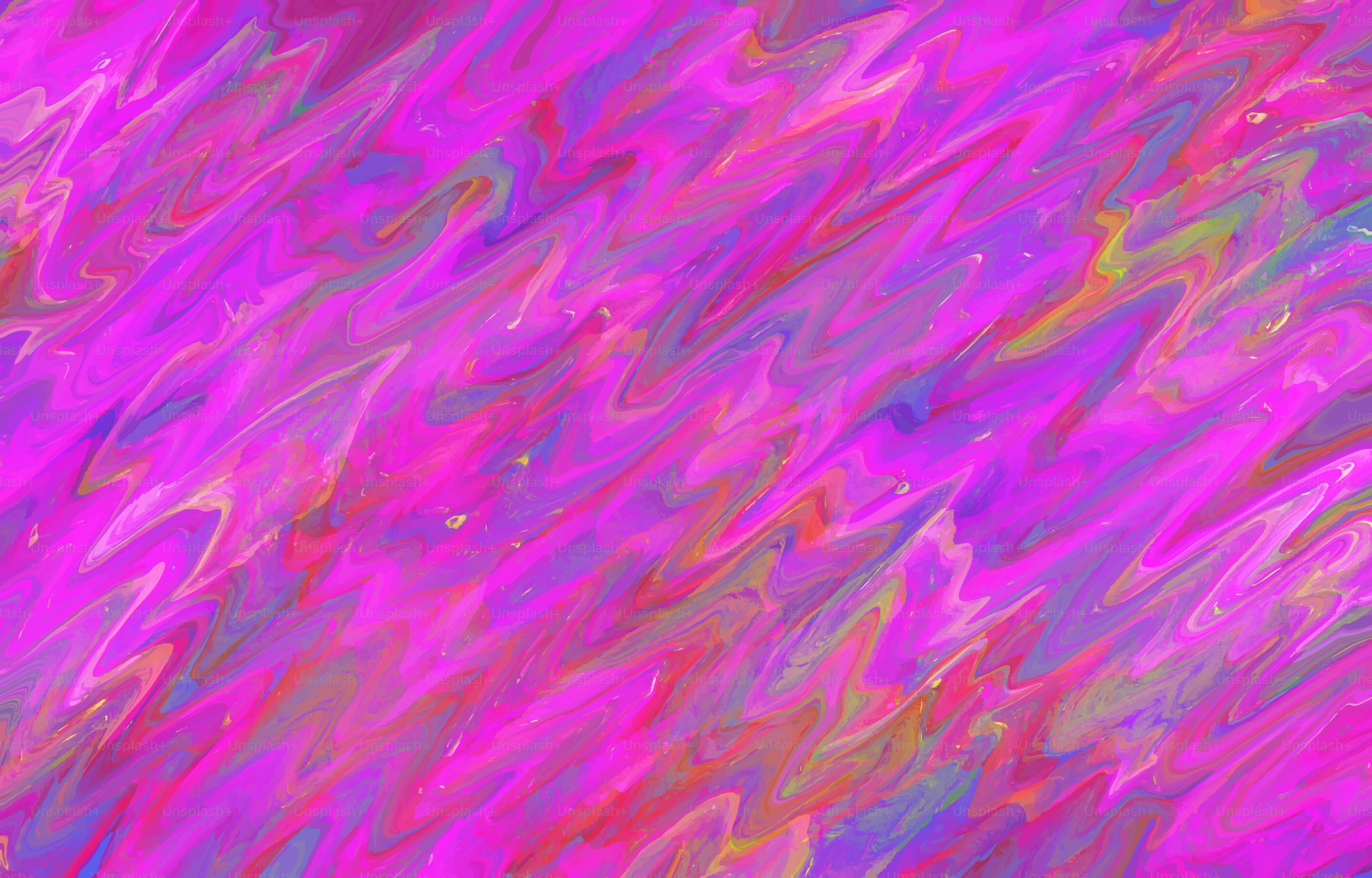 ピンクと紫の色調の抽象画。