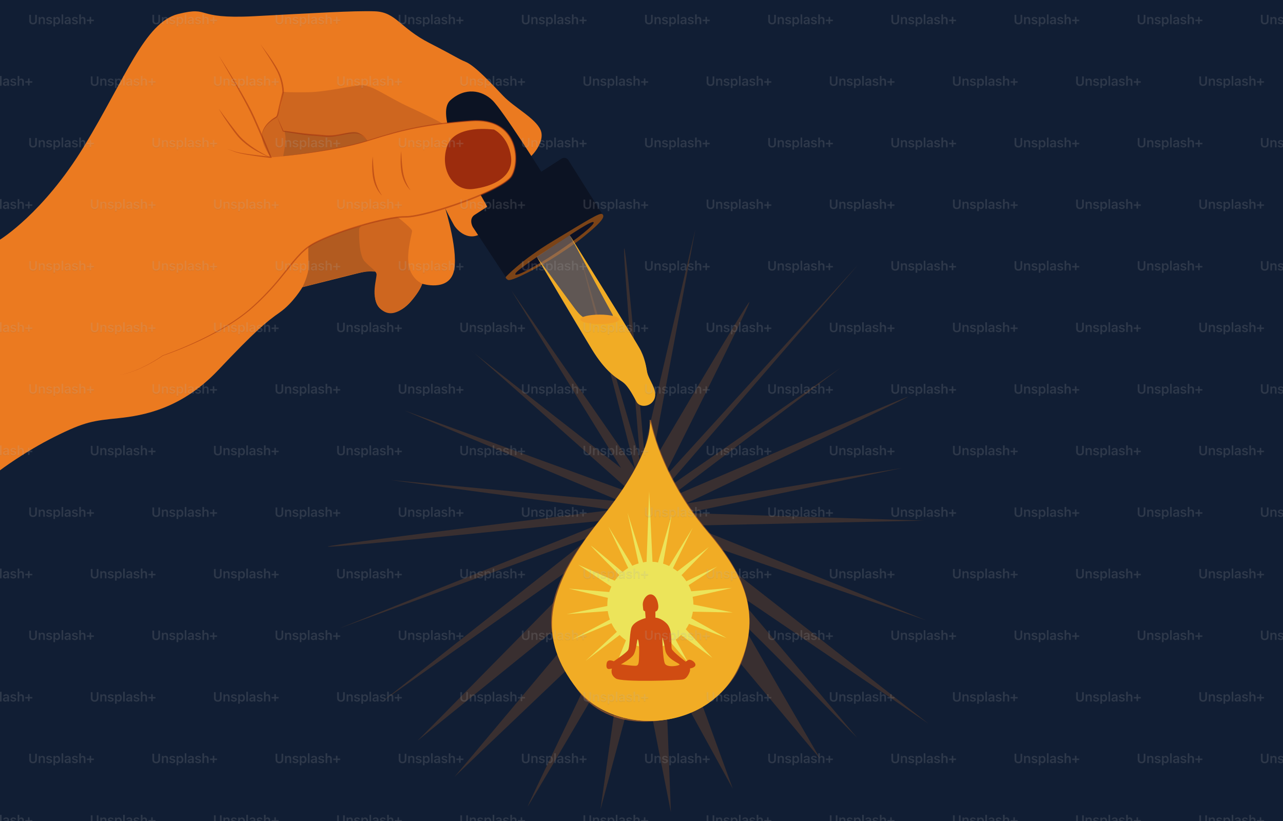 L'olio gocciolava, rivelando una figura pacifica.