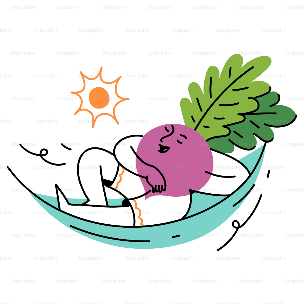 Person relaxing in a hammock under the sun.