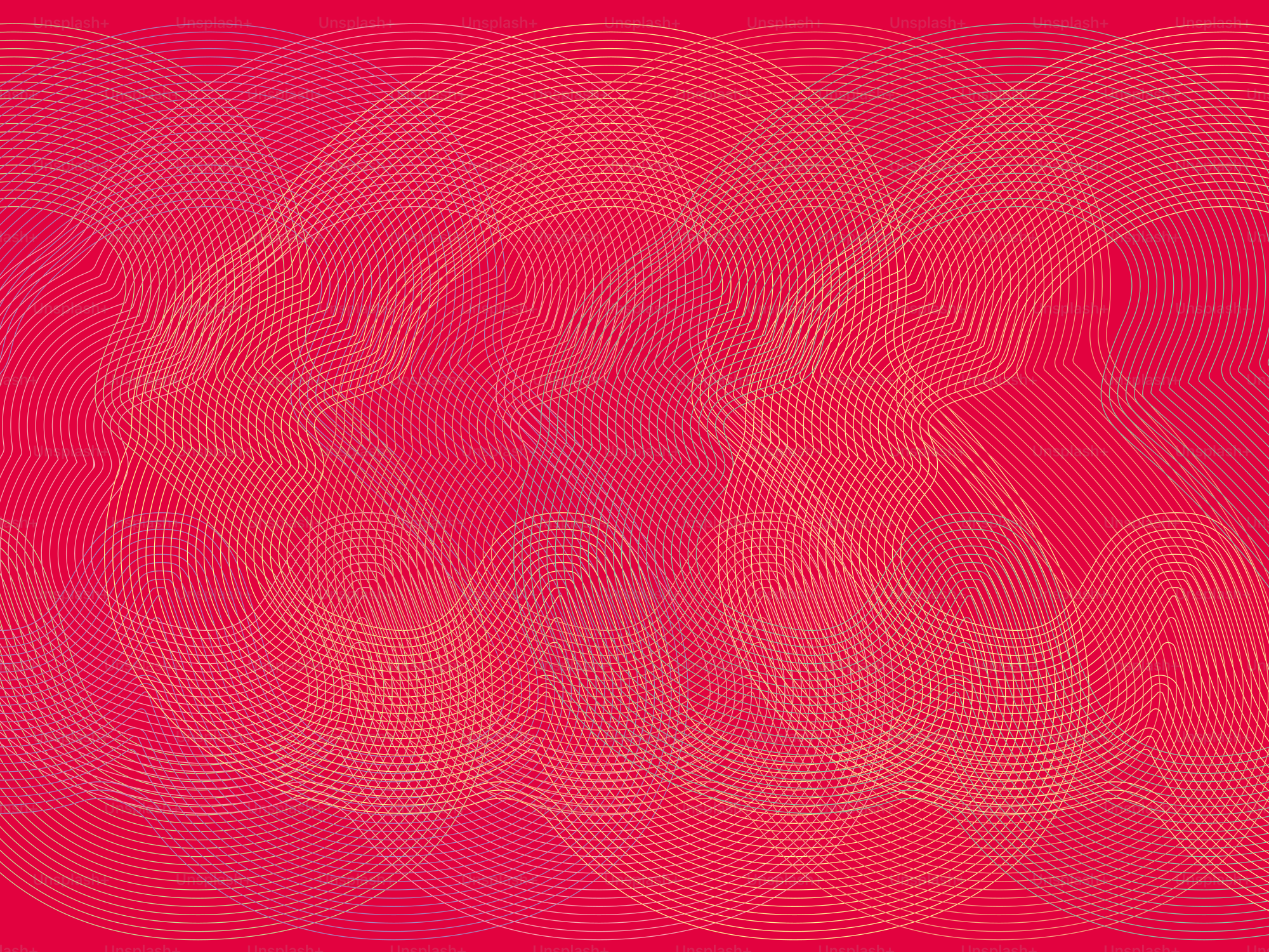 Abstract wavy lines in shades of red.