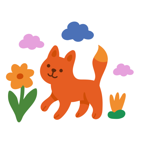 Un simpatico gatto arancione cammina felice in un giardino.