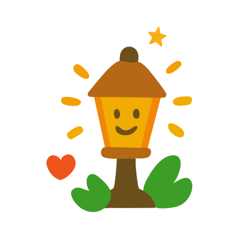 A cute, smiling lamp with a happy design.