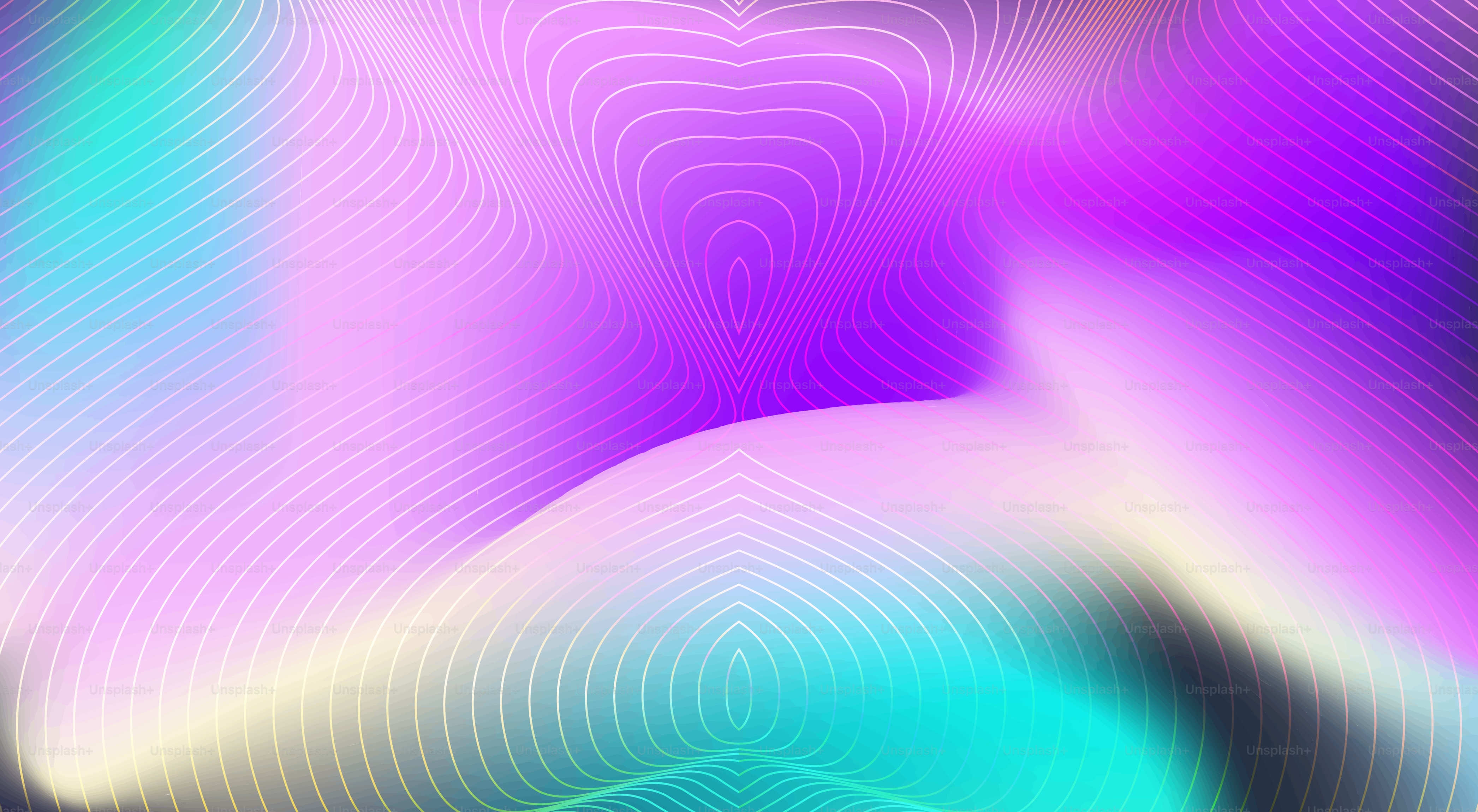 Abstract and colorful gradient with flowing lines.