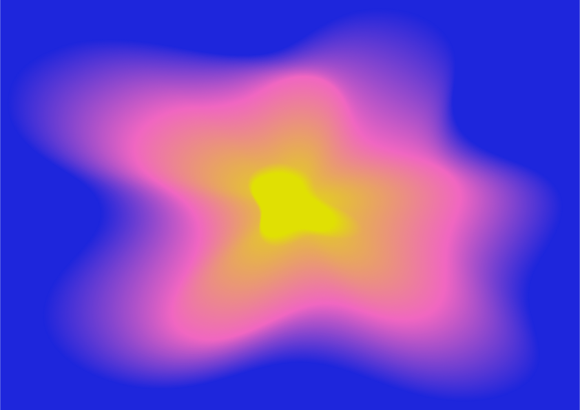 A pink, yellow, and blue abstract gradient.