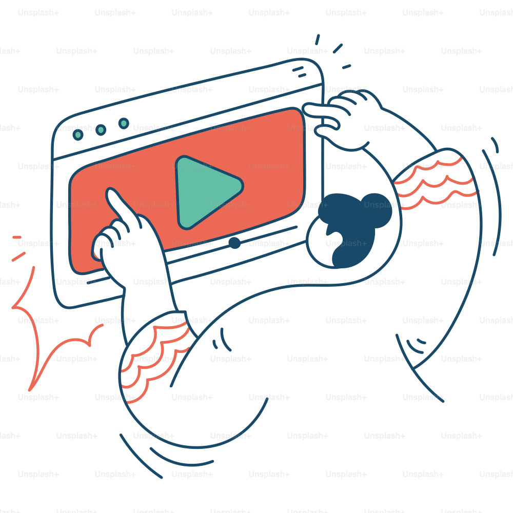 Una persona está viendo un vídeo en línea.