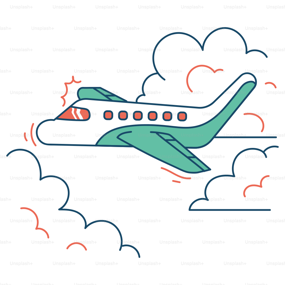 Un avión está volando entre las nubes. vector – Imagen de Viajar en Unsplash, image size:3000x3000