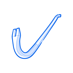 The image depicts a crowbar.