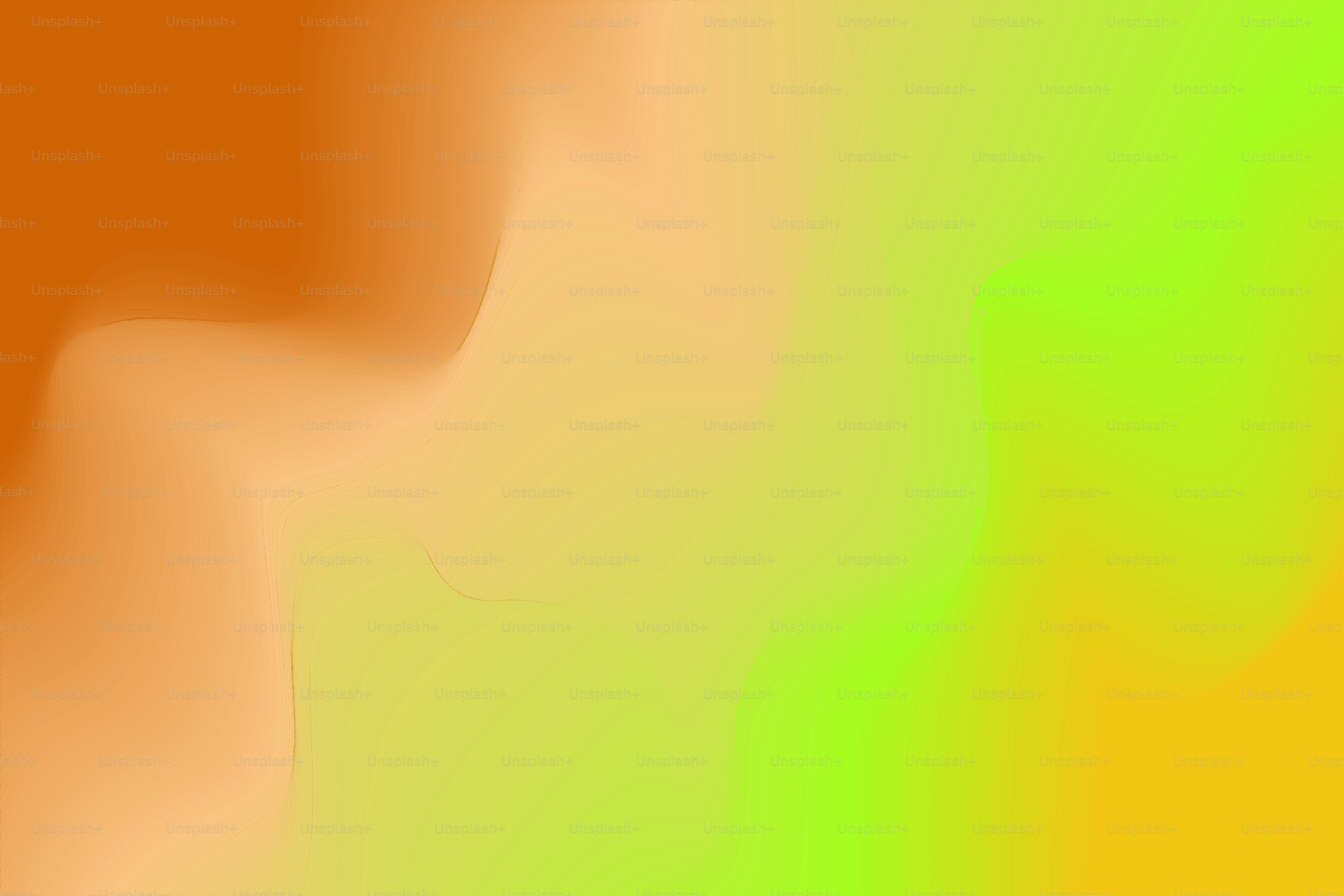 Gemischte, abstrakte Farben von Orange, Gelb und Grün.