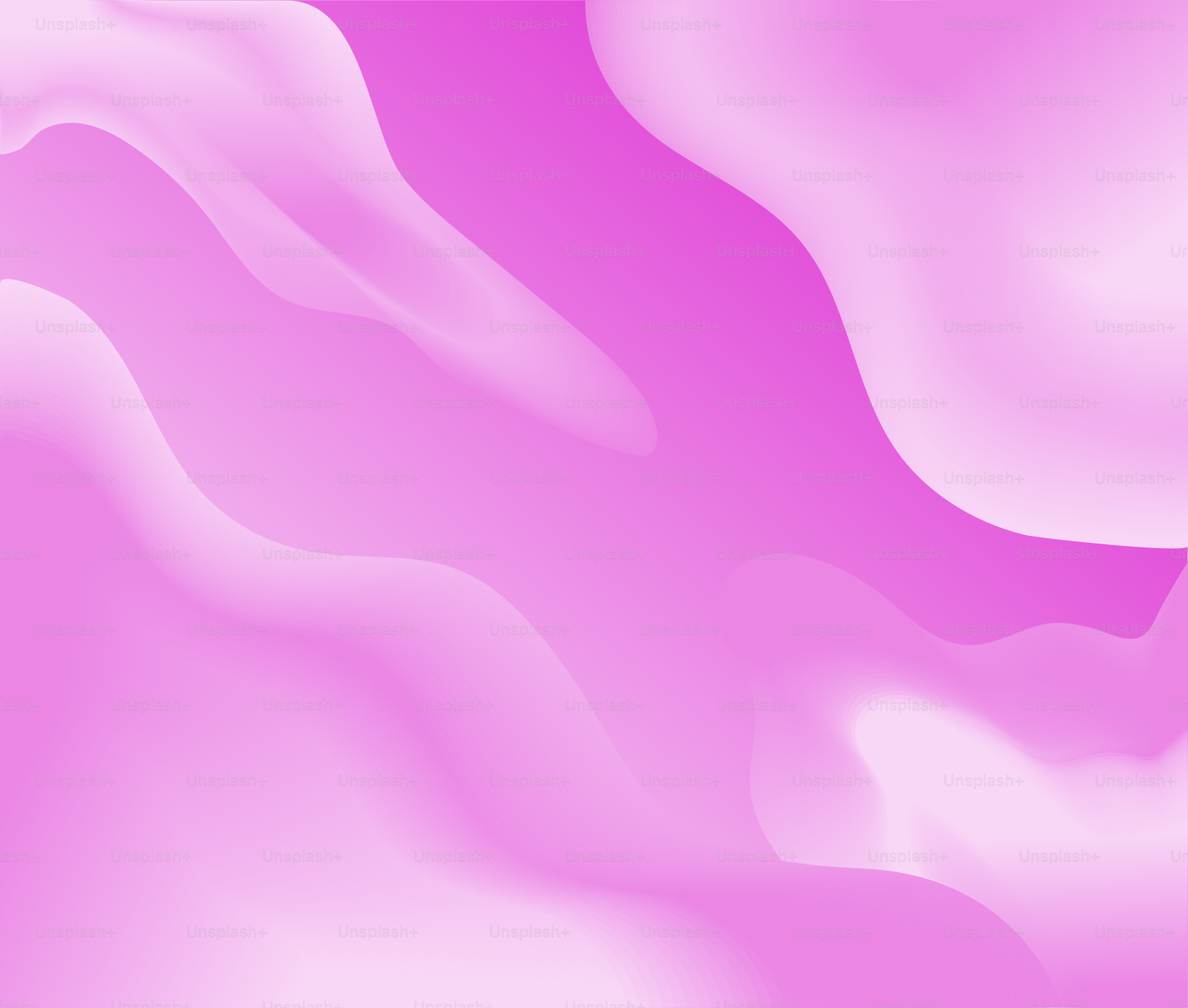ピンクの流れるような形がピンクの背景に浮かぶ。