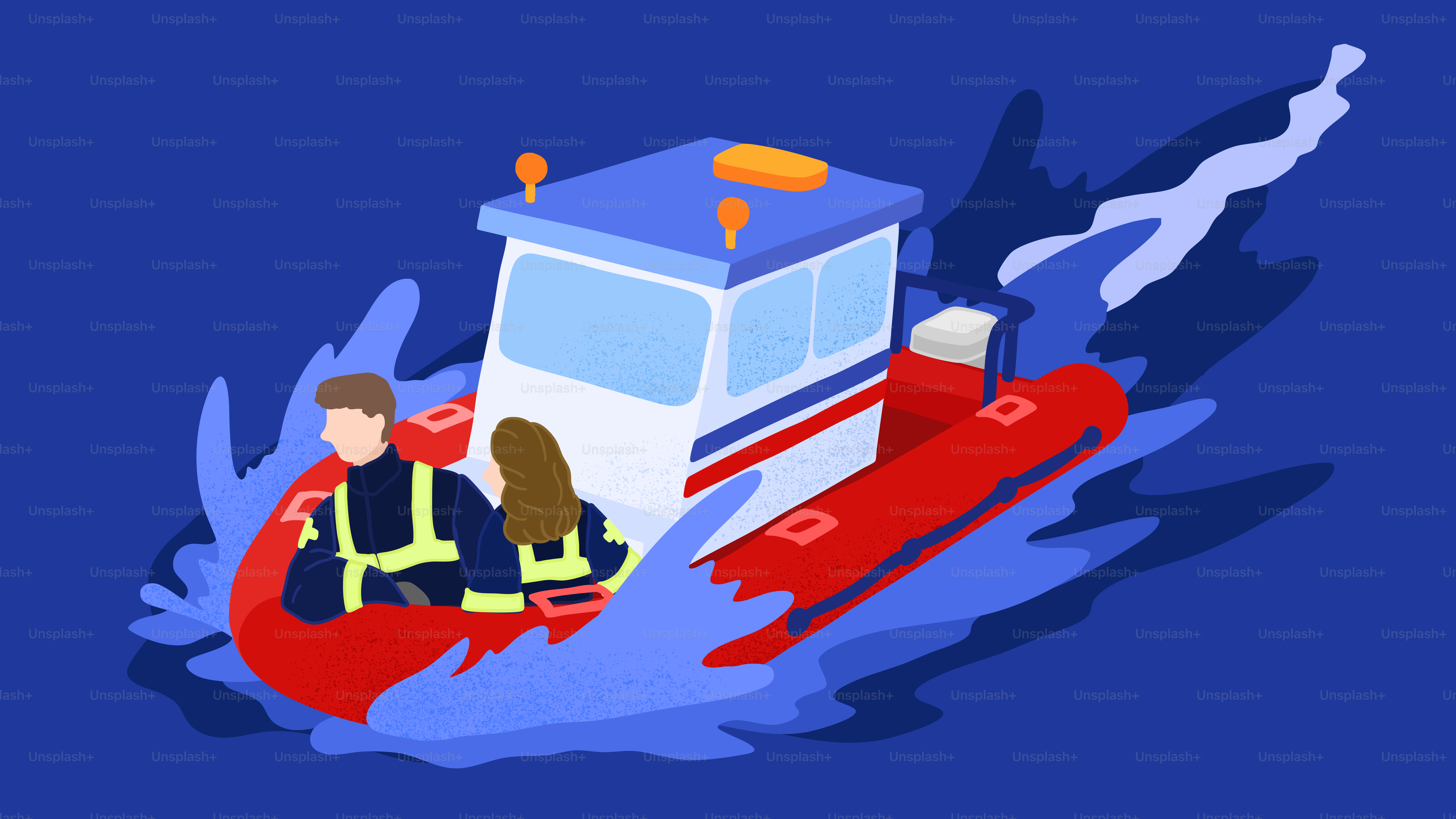 A boat is sailing through choppy water.