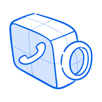 A phone is combined with a camera.