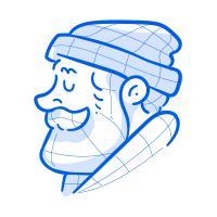 A smiling bearded man in a beanie.