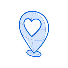 Love where you are with this location marker.