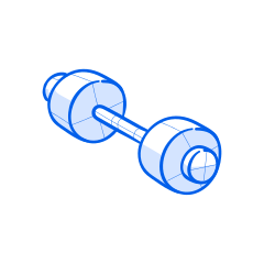 Here is a dumbbell illustration.
