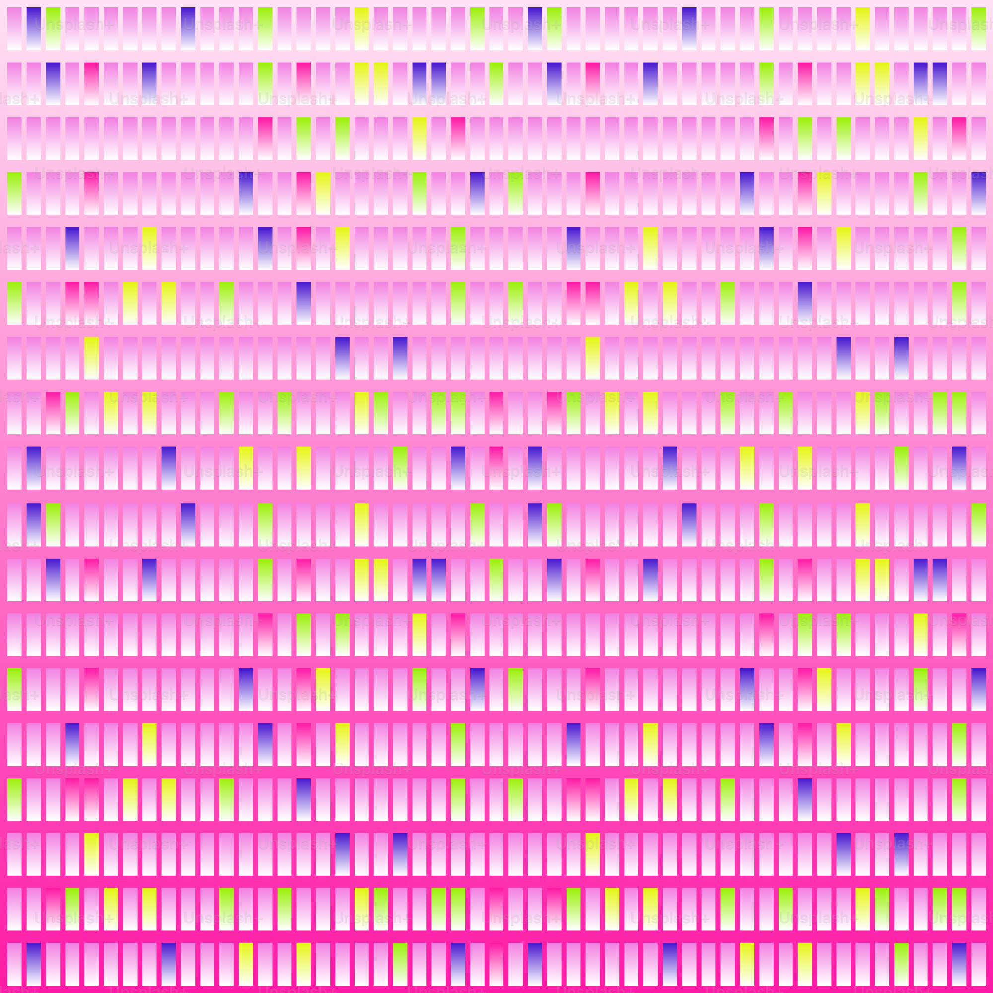 Rettangoli verticali colorati disegnano un gradiente rosa.