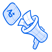 L’annonce est faite au mégaphone.