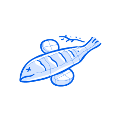 Un poisson de dessin animé avec des pattes qui marchent vectoriel – Image  de Art sur Unsplash, image size:3000x3000