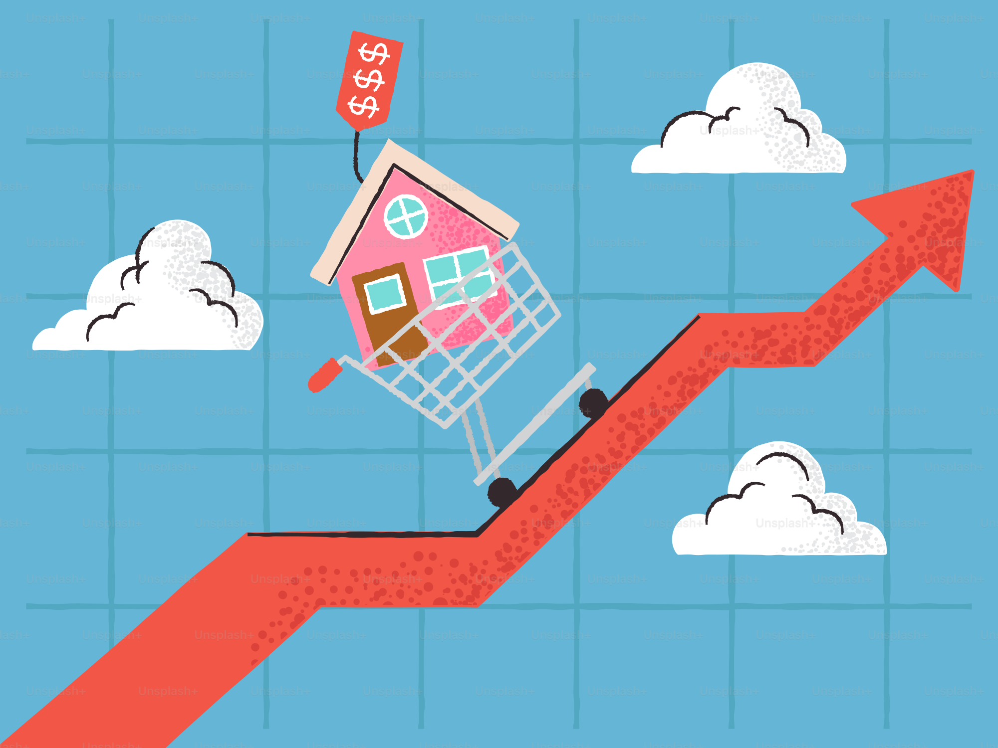 Housing prices are rising in the market.