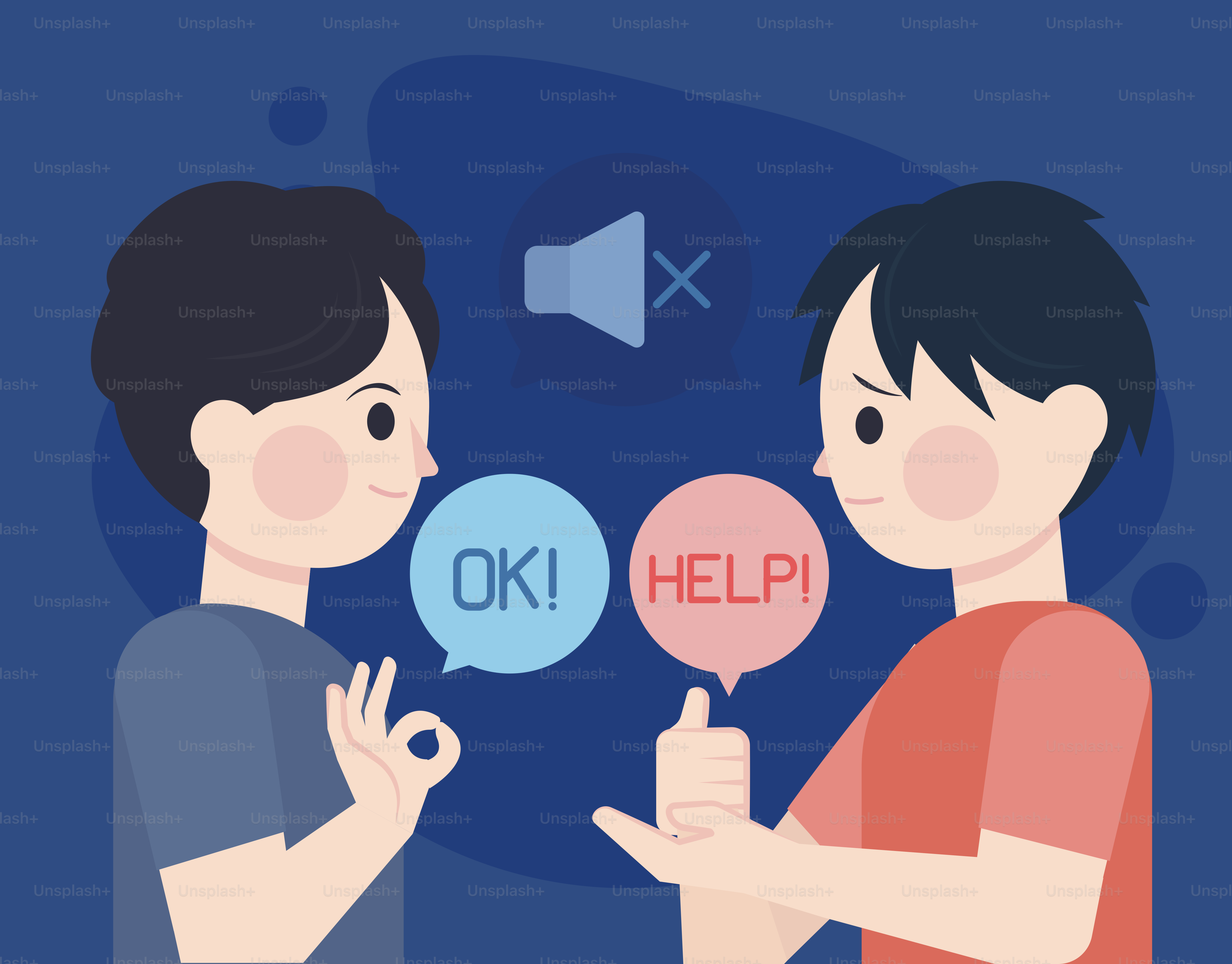 One person is trying to help another.