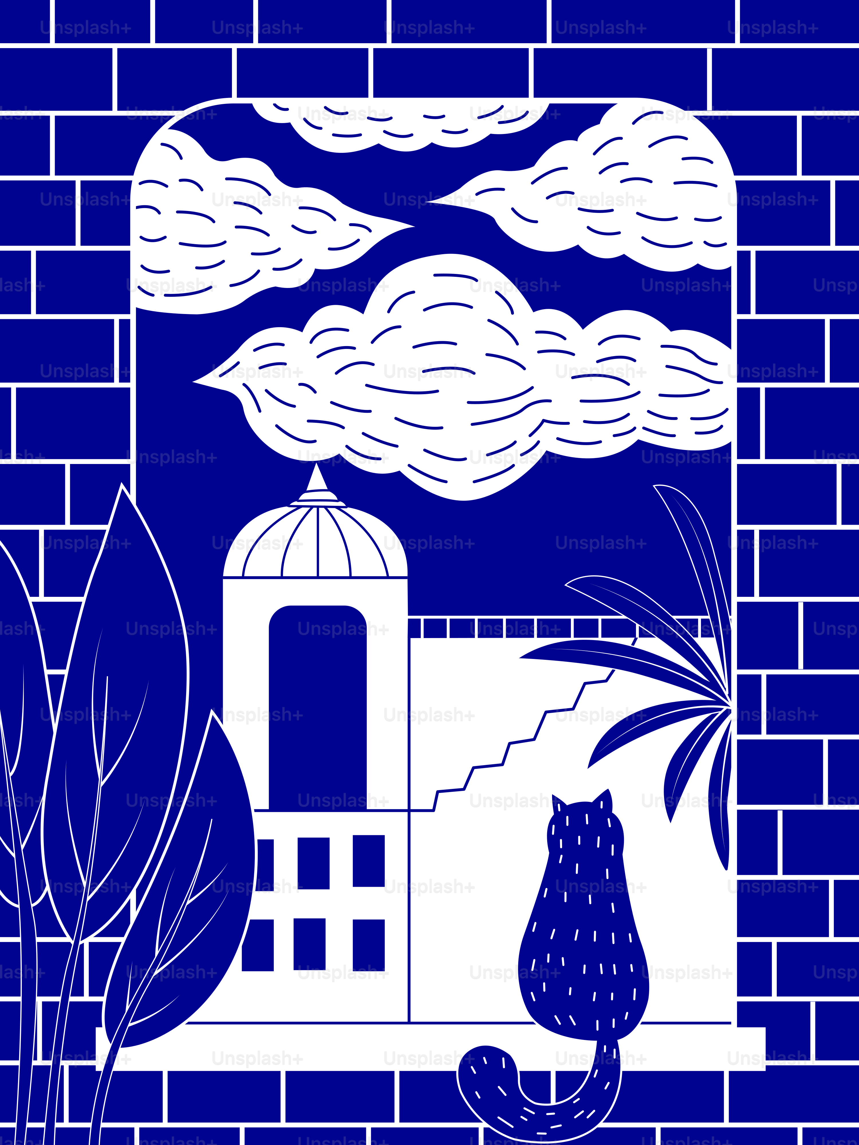 A cat enjoys the view through a window.