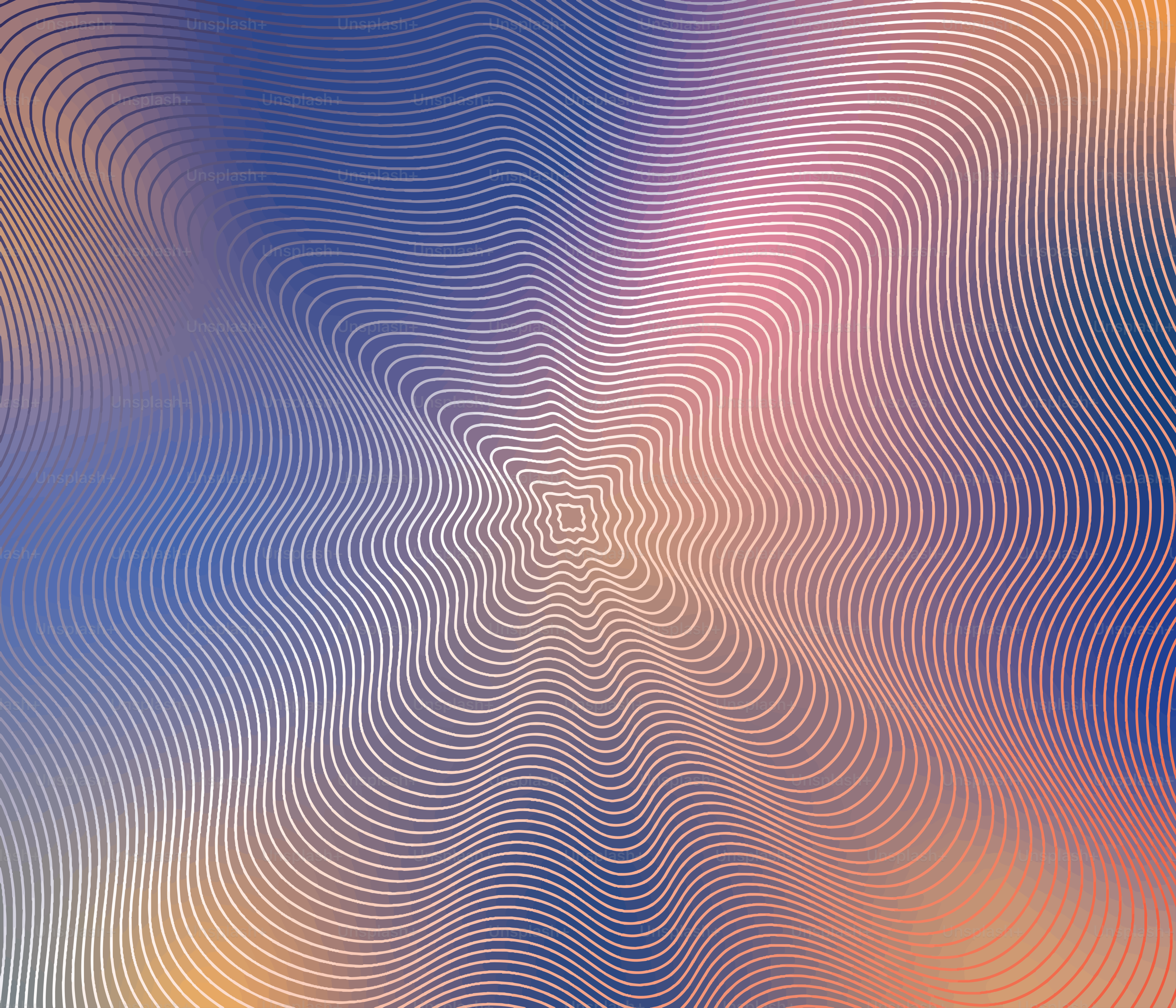 Concentric wave patterns radiate from a square.
