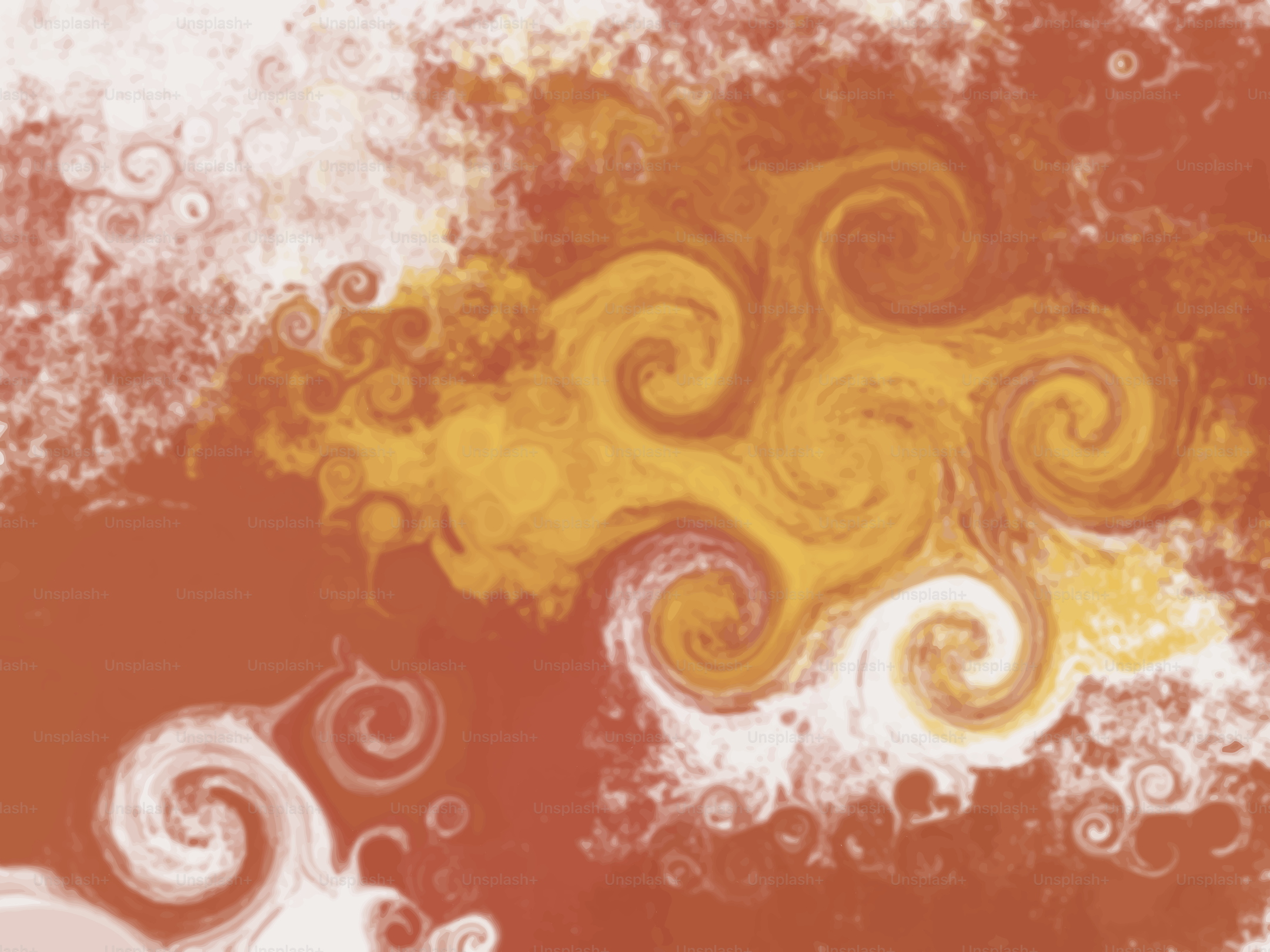 Swirling and flowing abstract art with warm tones.