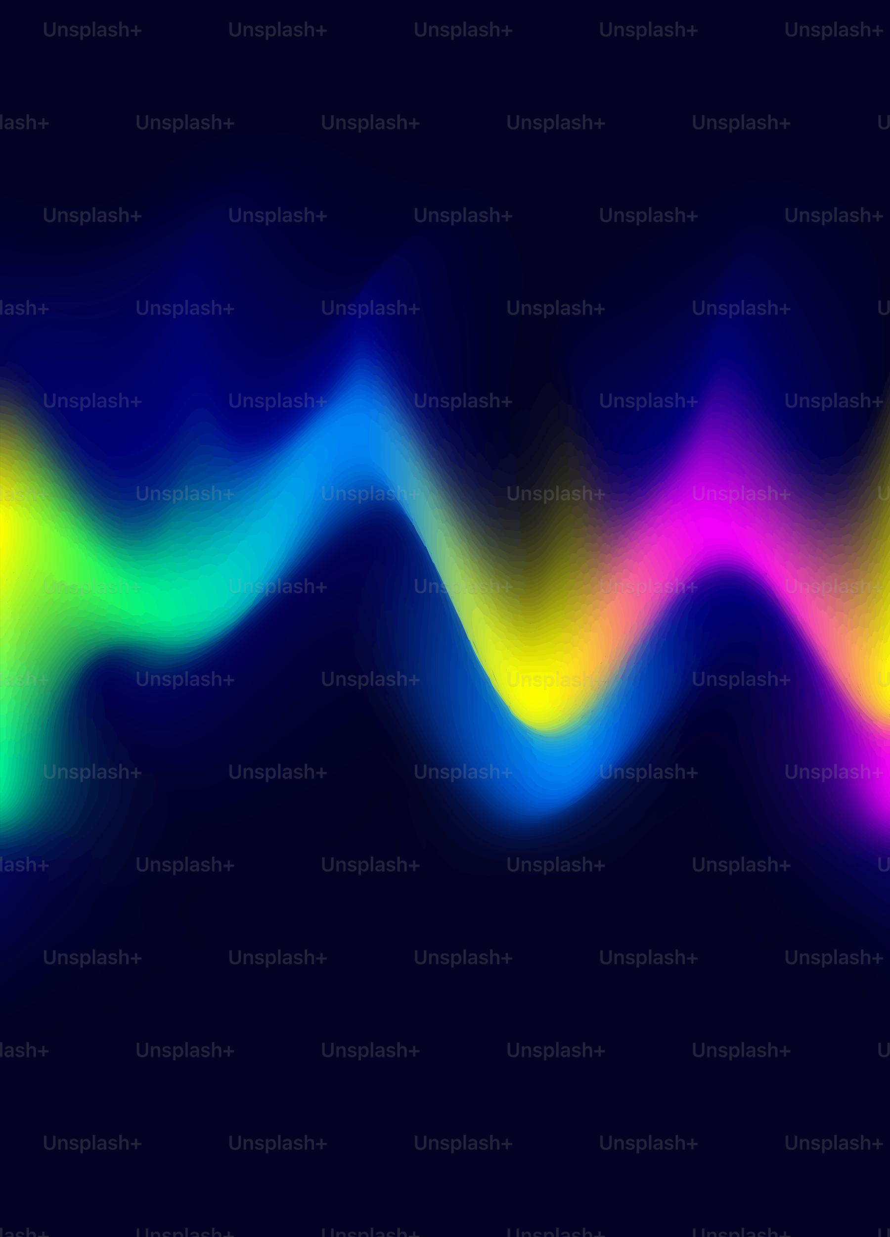 Colorful, abstract wave against a dark background.