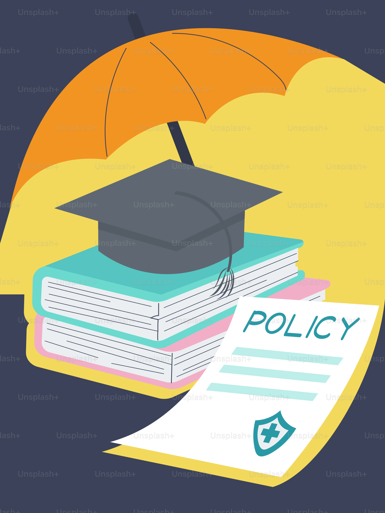 A educação é protegida por uma apólice de seguro