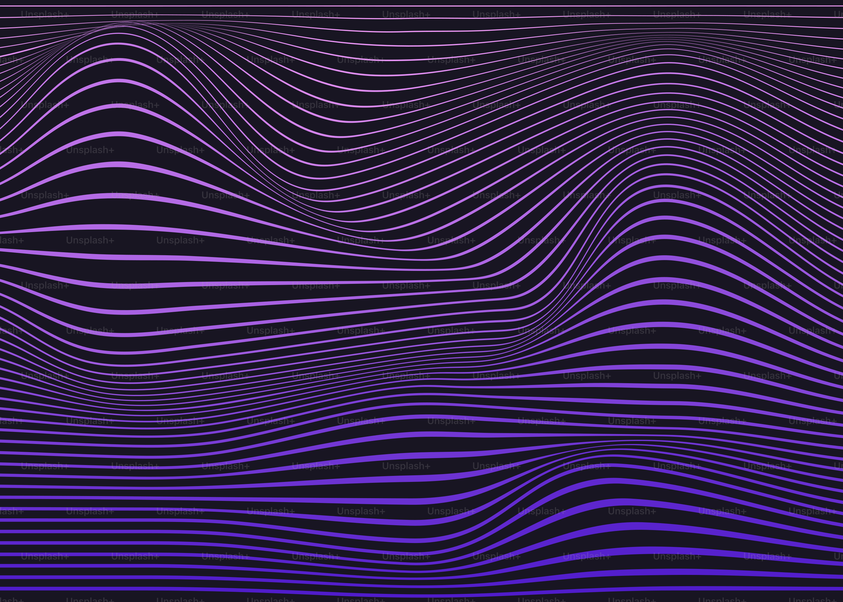 Purple wavy lines on a dark gradient background.