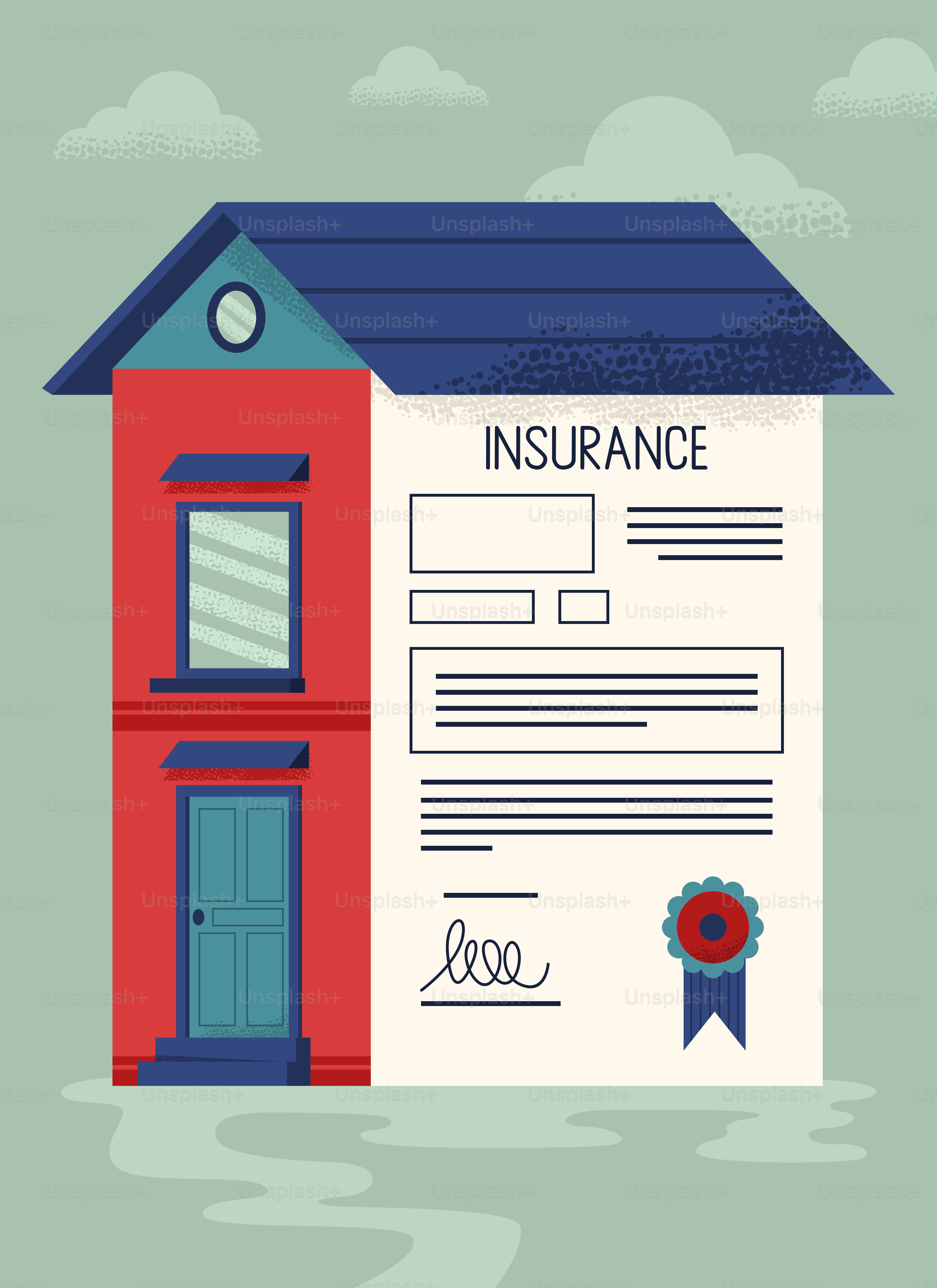 House is protected by insurance.