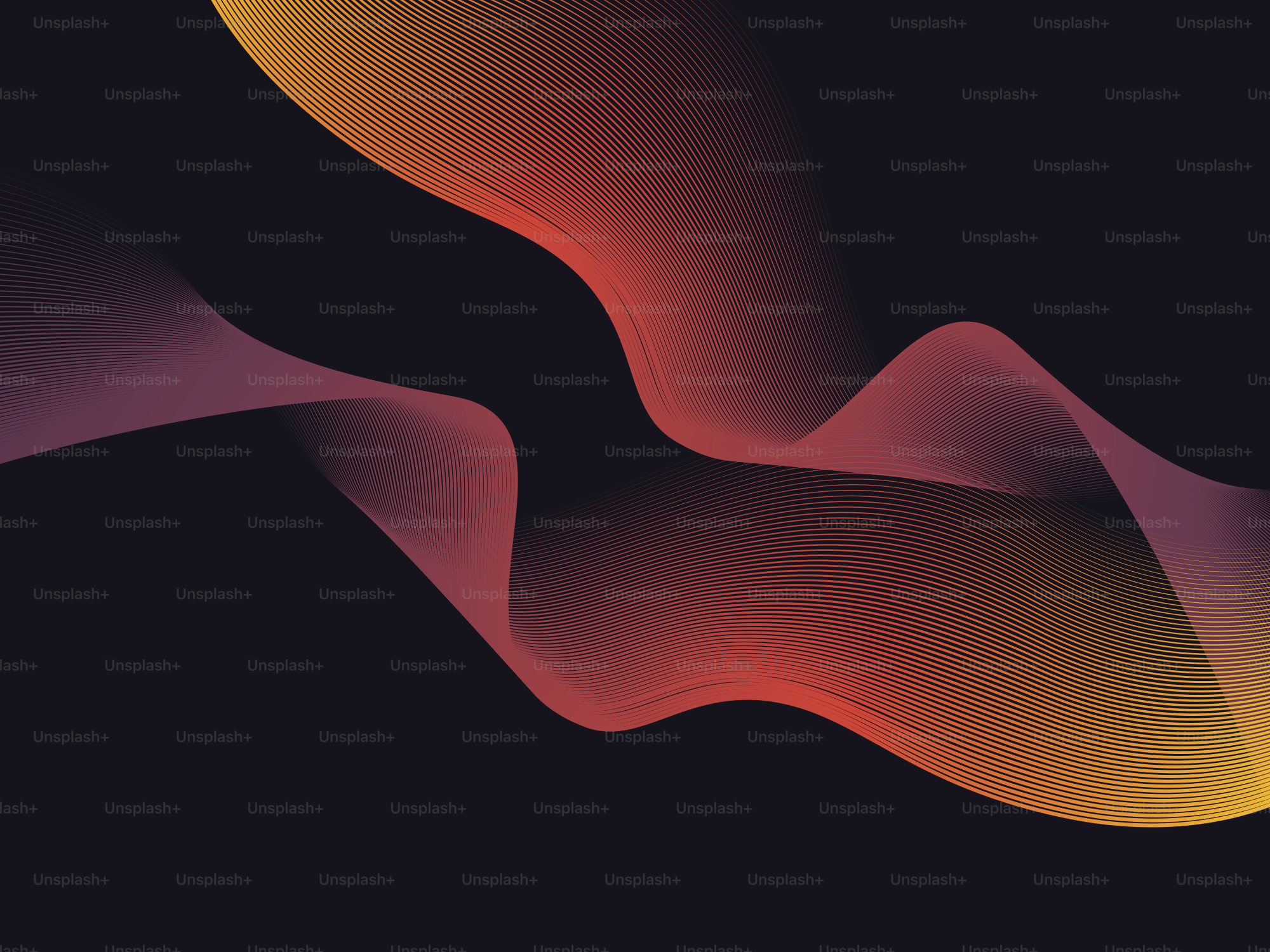 Flowing, colorful lines against a dark background.