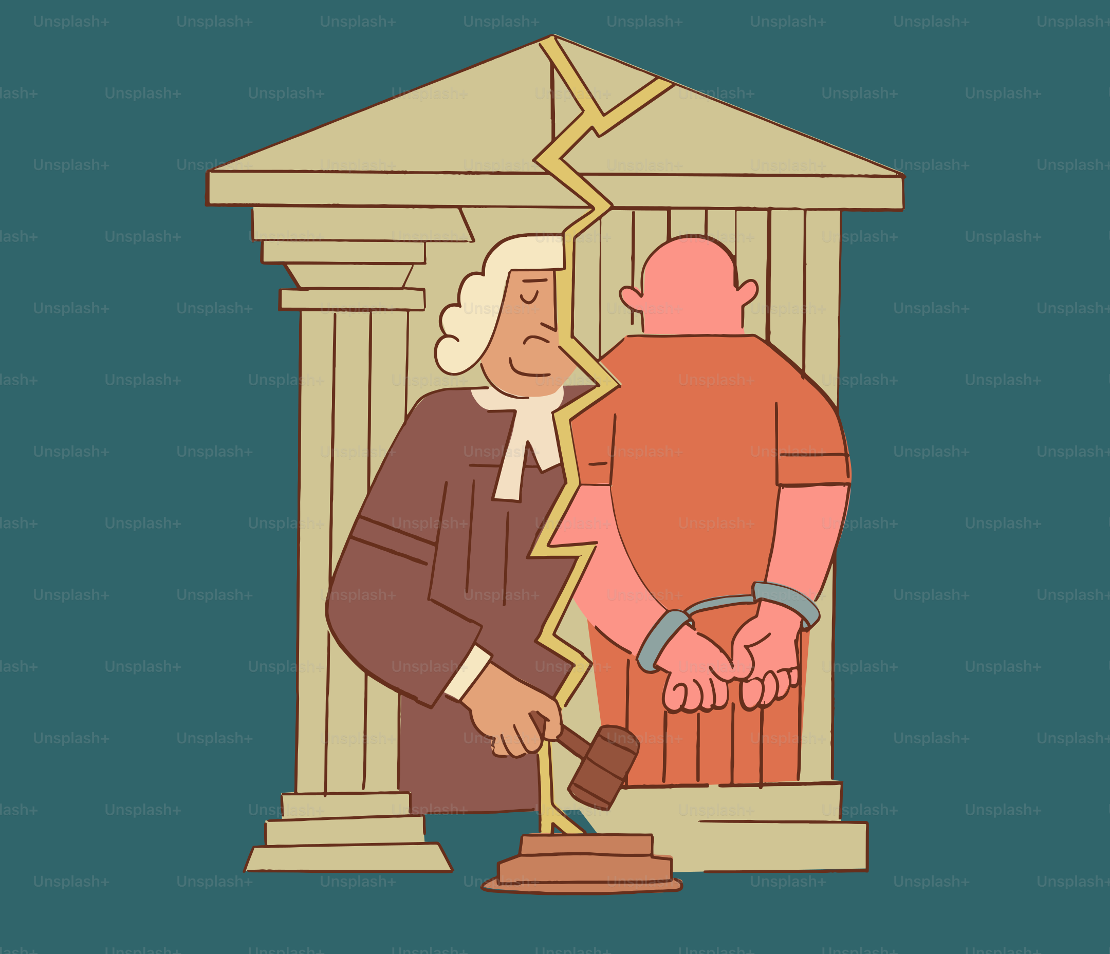 Le juge prononce la peine au condamné.