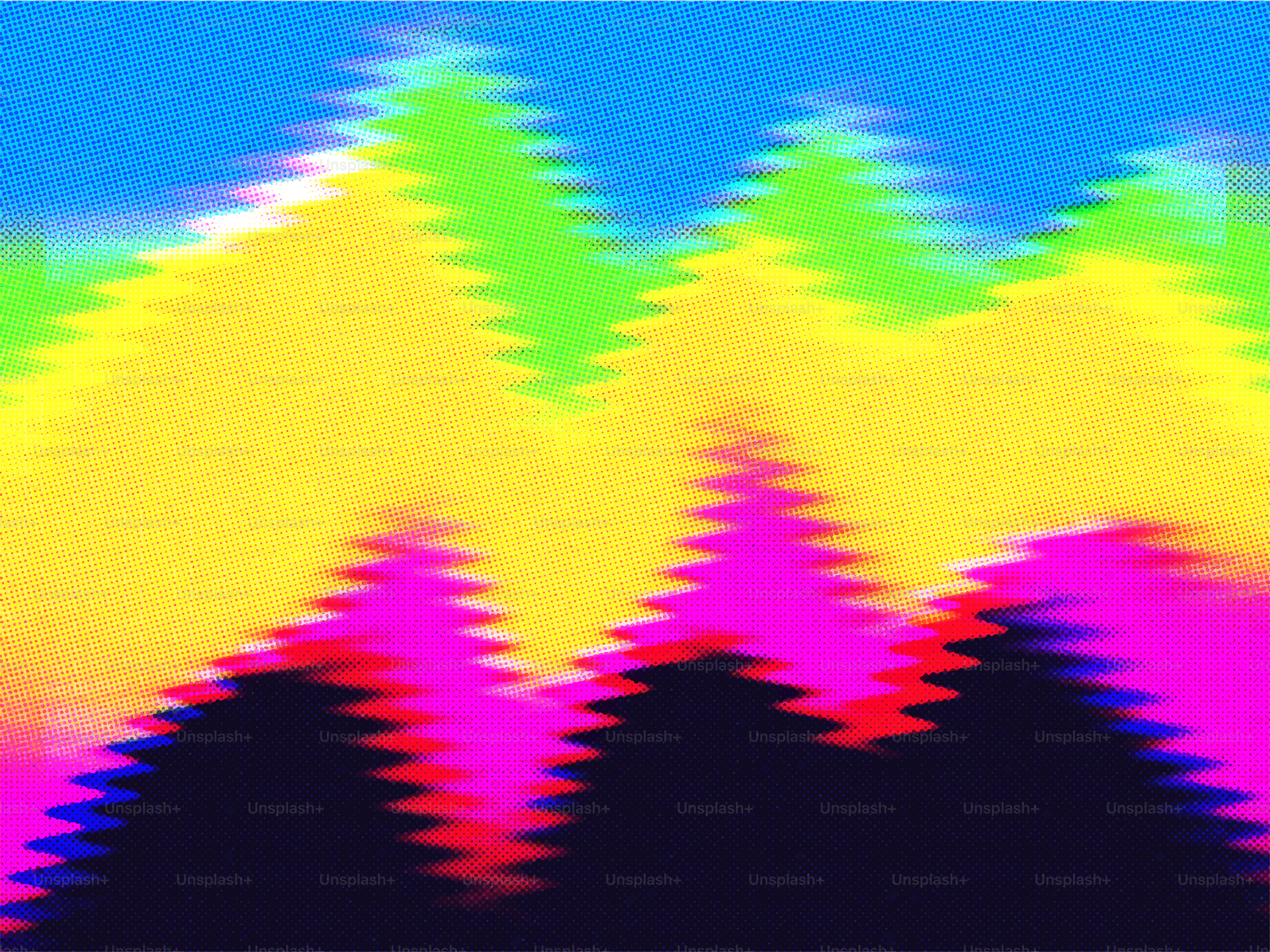 Líneas abstractas y coloridas y onduladas llenan el marco.