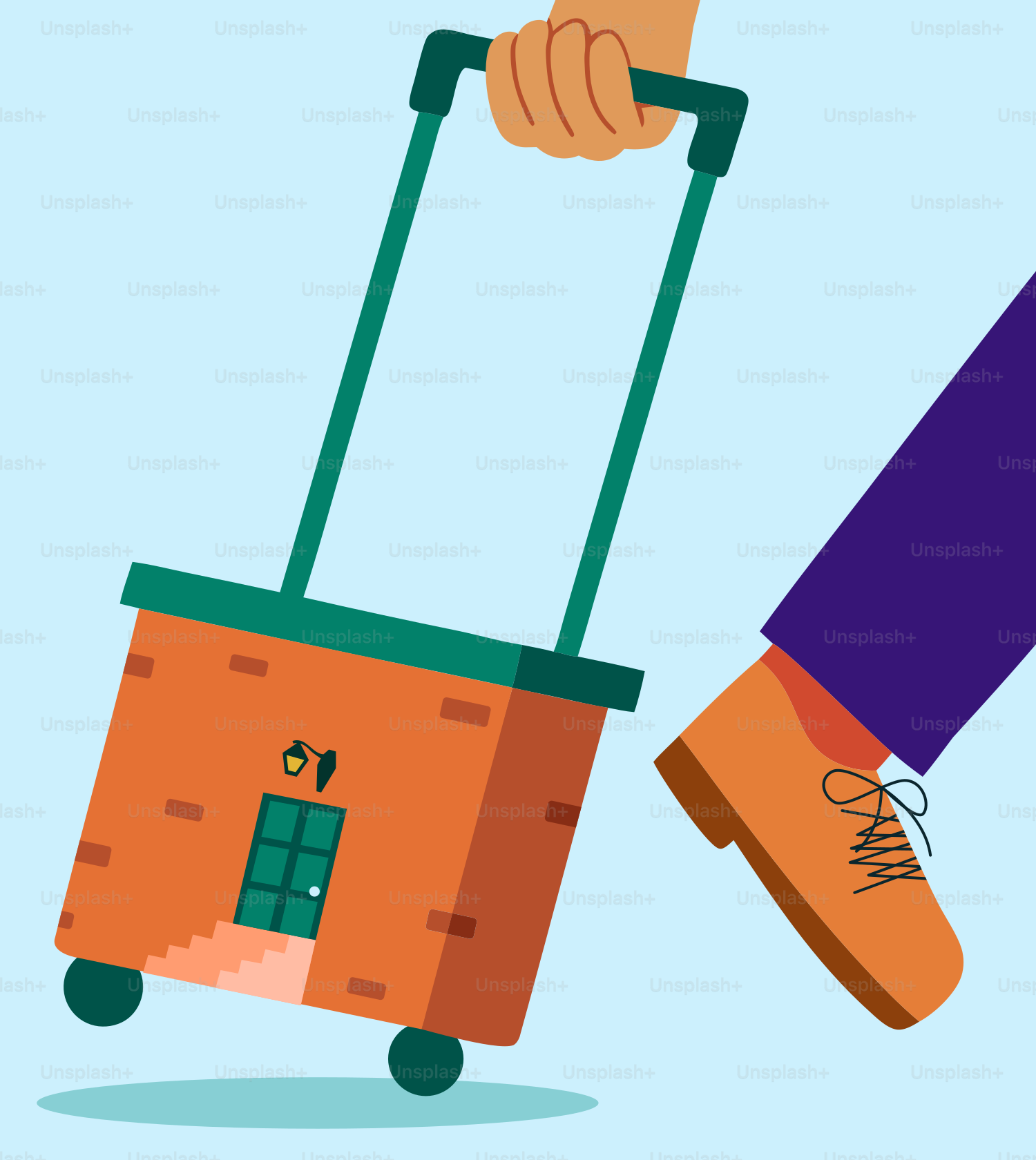 車輪付きの家は移動の準備ができています。